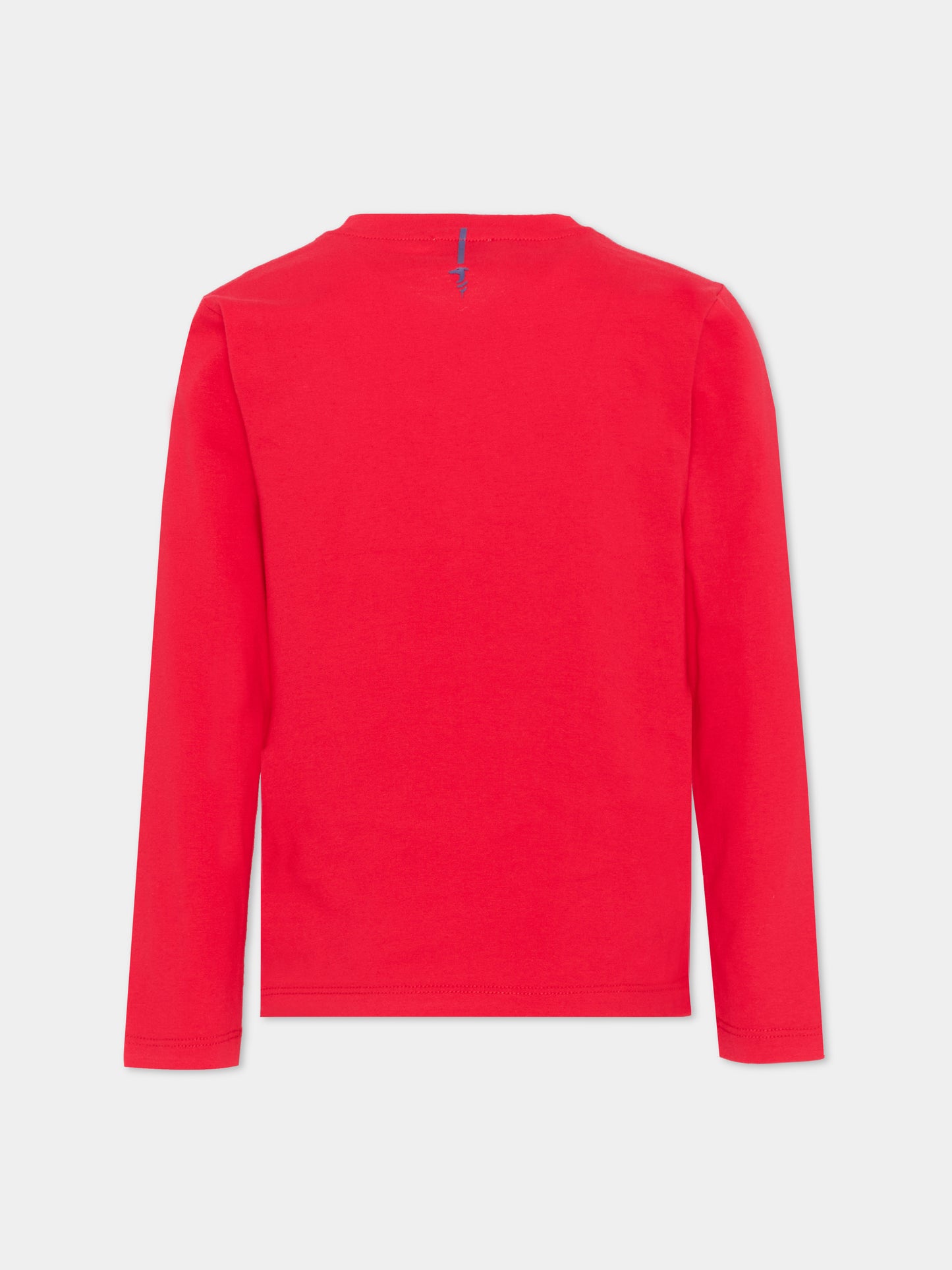 T-shirt rossa per bambino con logo,Trussardi Junior,TIP26106TS RED LYCHEE