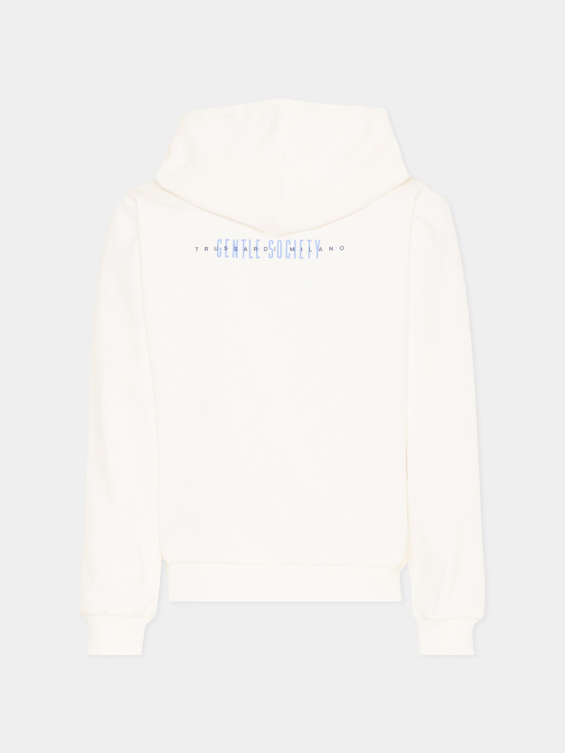 Felpa bianca per bambino con levriero,Trussardi Junior,TIP26090FE WHITE