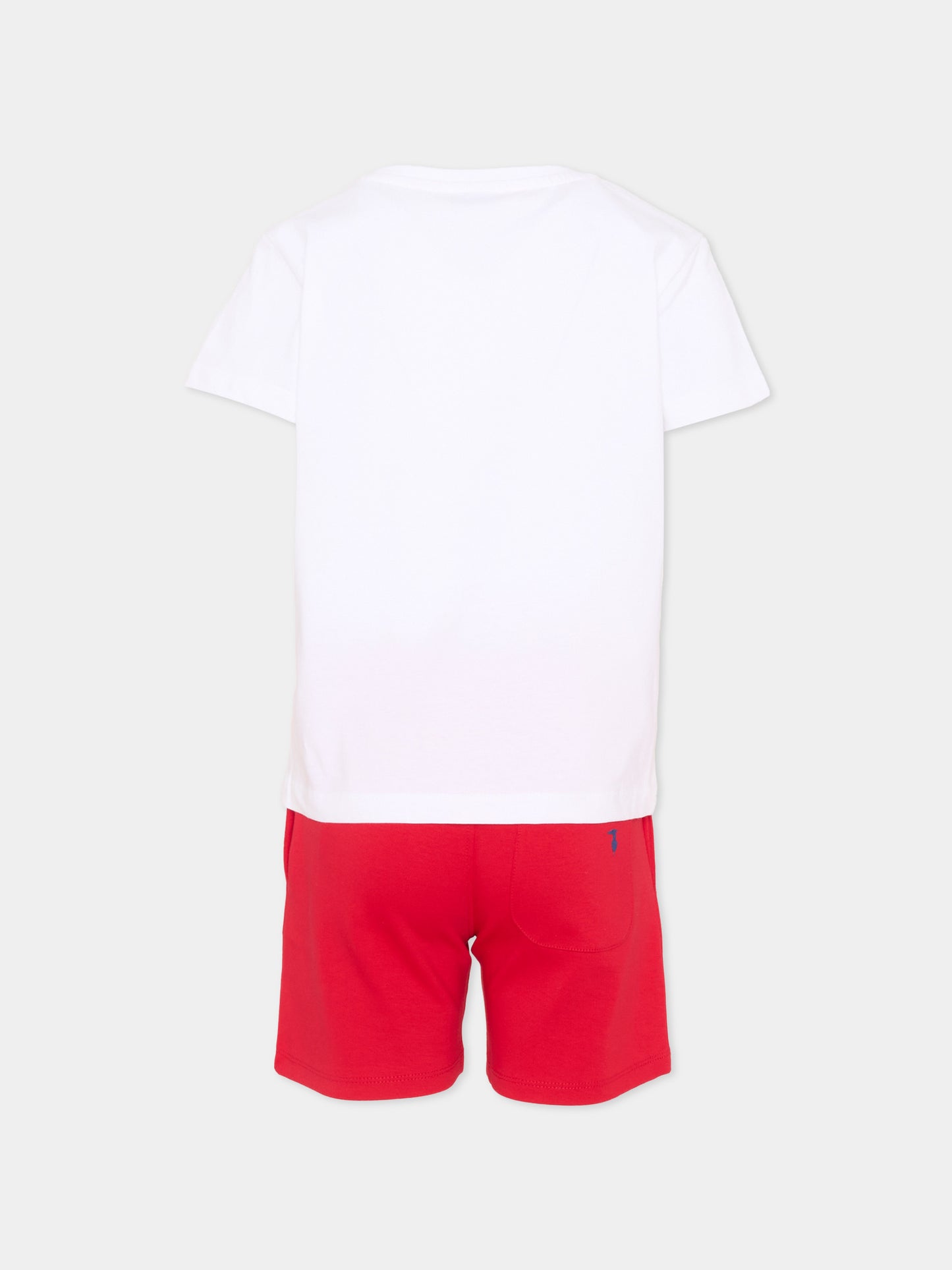 Completo sportivo bianco per bambino con logo,Trussardi Junior,TIP26008CJ WHITE