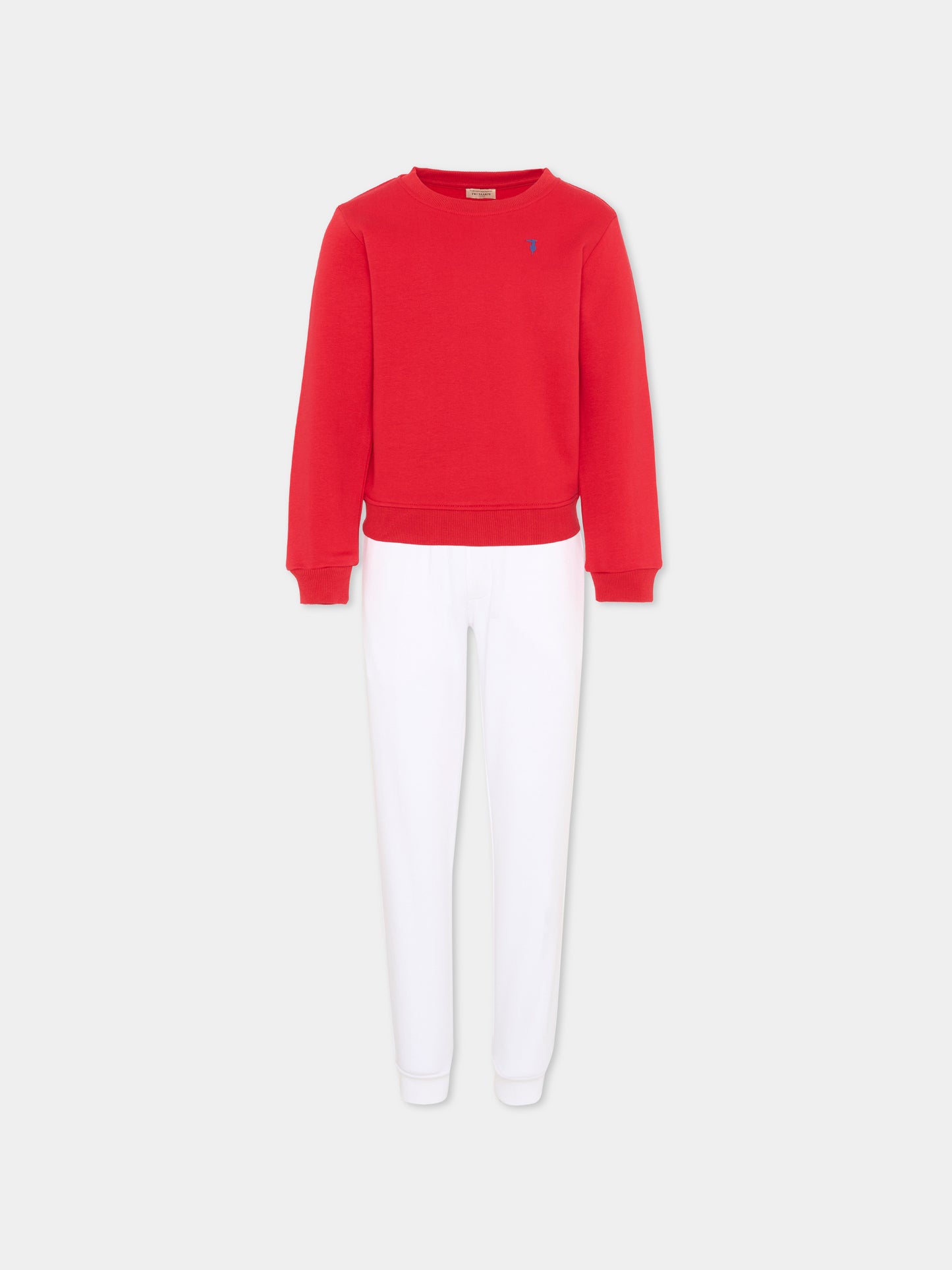 Completo sportivo rosso per bambino con levriero,Trussardi Junior,TIP26001CF RED LYCHEE