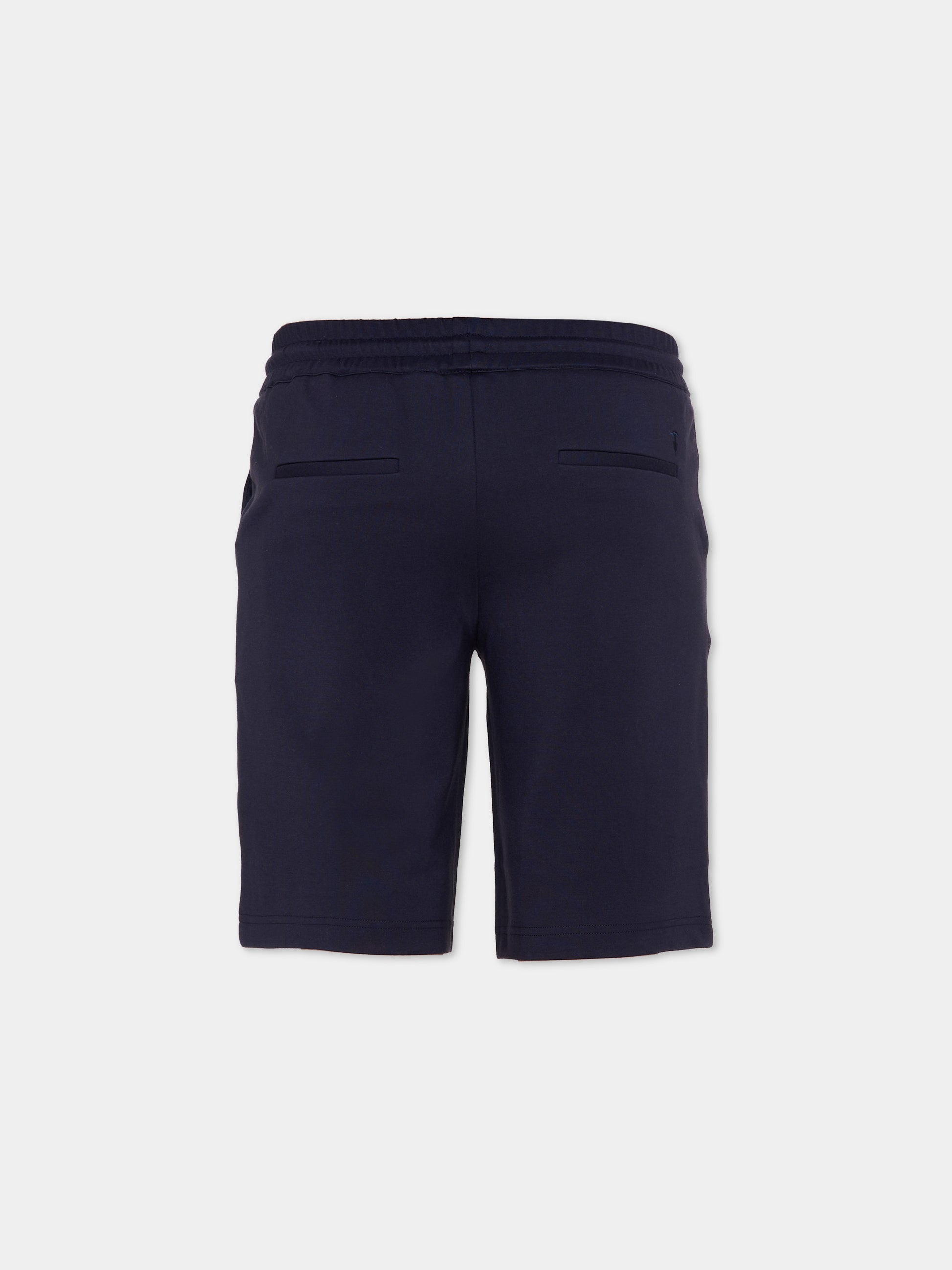 Shorts blu per bambino con levriero,Trussardi Junior,TBP26083BE BLUE ESTATE