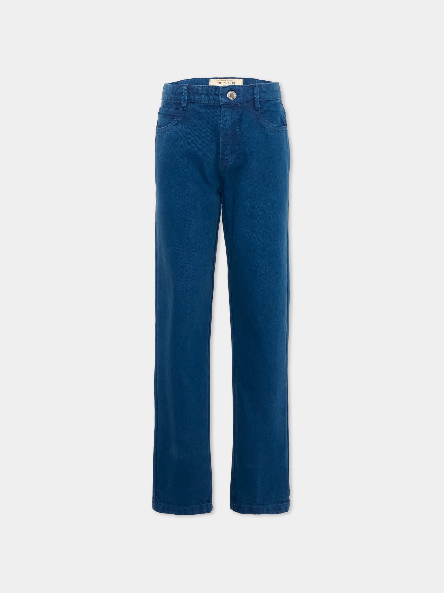 Pantaloni blu per bambino,Trussardi Junior,TBP26017PA BLUE ESTATE