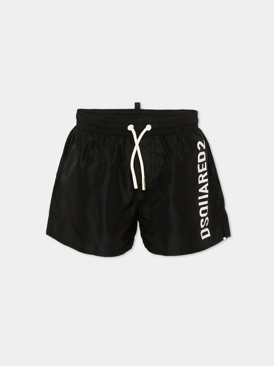 Boxer mare nero per bambino logo,Dsquared2,DQ3293 D0AHA DQ900