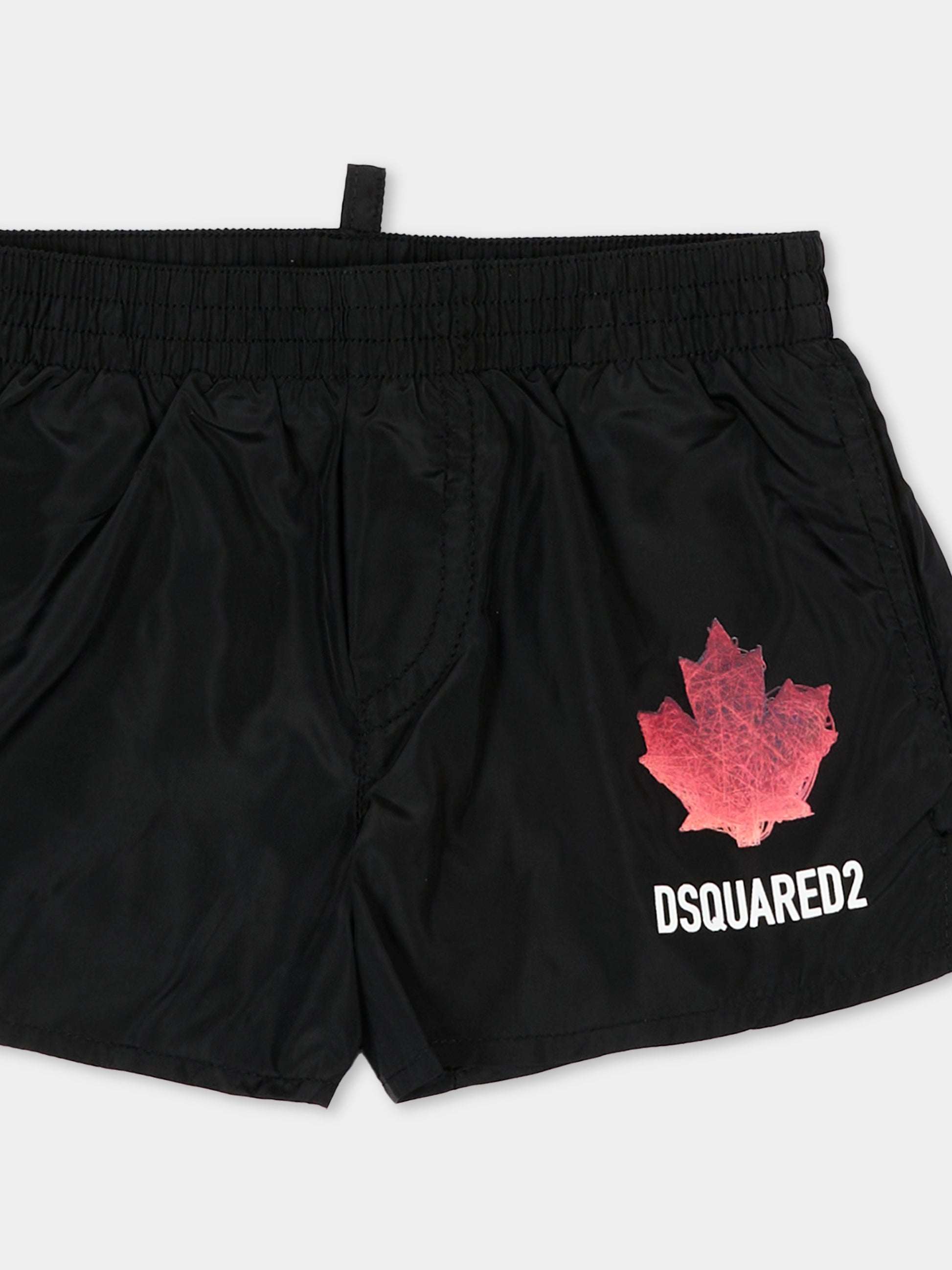 Boxer mare nero per neonato con logo,Dsquared2,DQ3310 D00QK DQ900