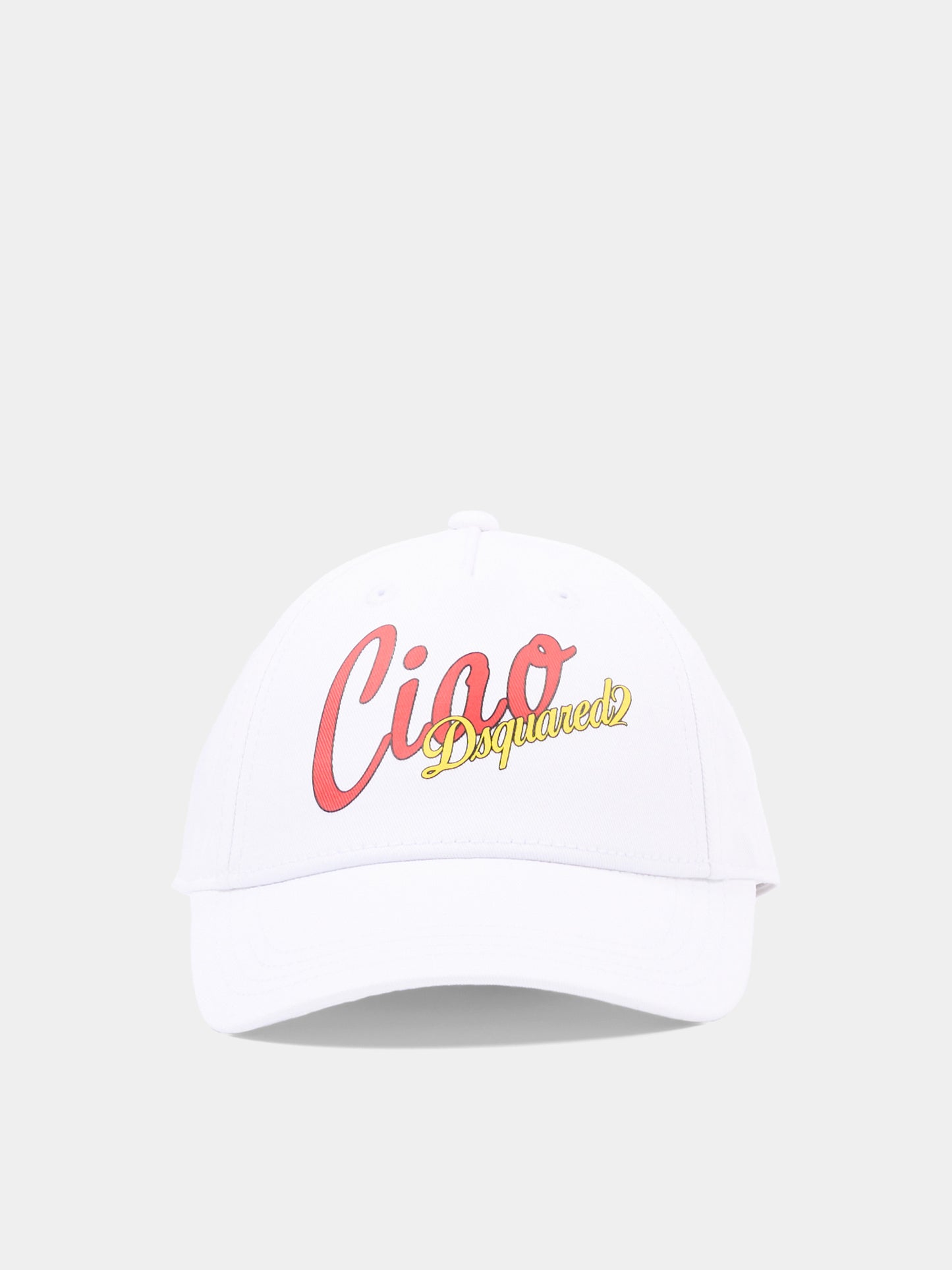 Cappello bianco per bambini con logo,Dsquared2,DQ3379 D00YT DQ100