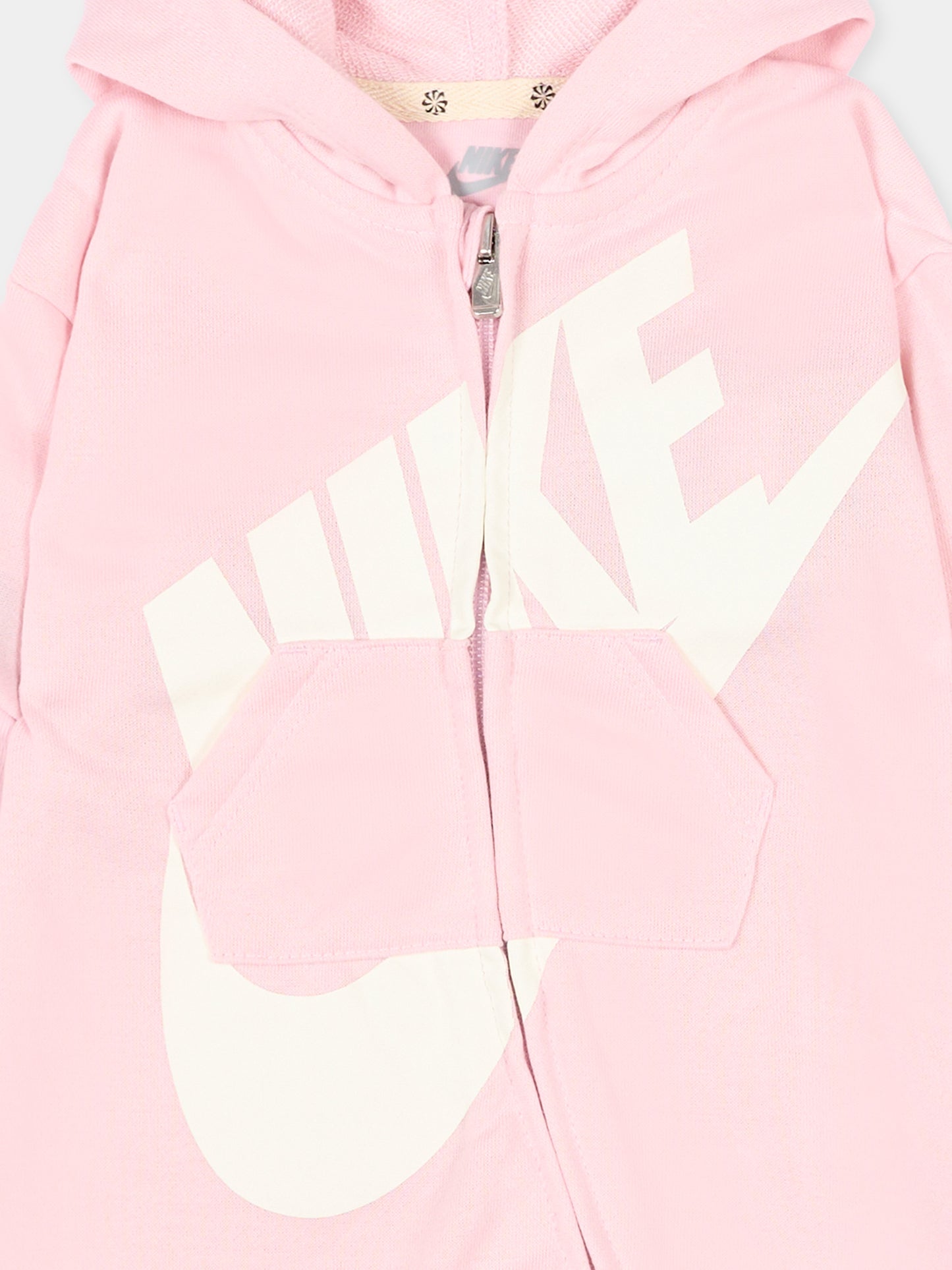 Tutina rosa per neonata con logo,Nike,56J459 A9Y