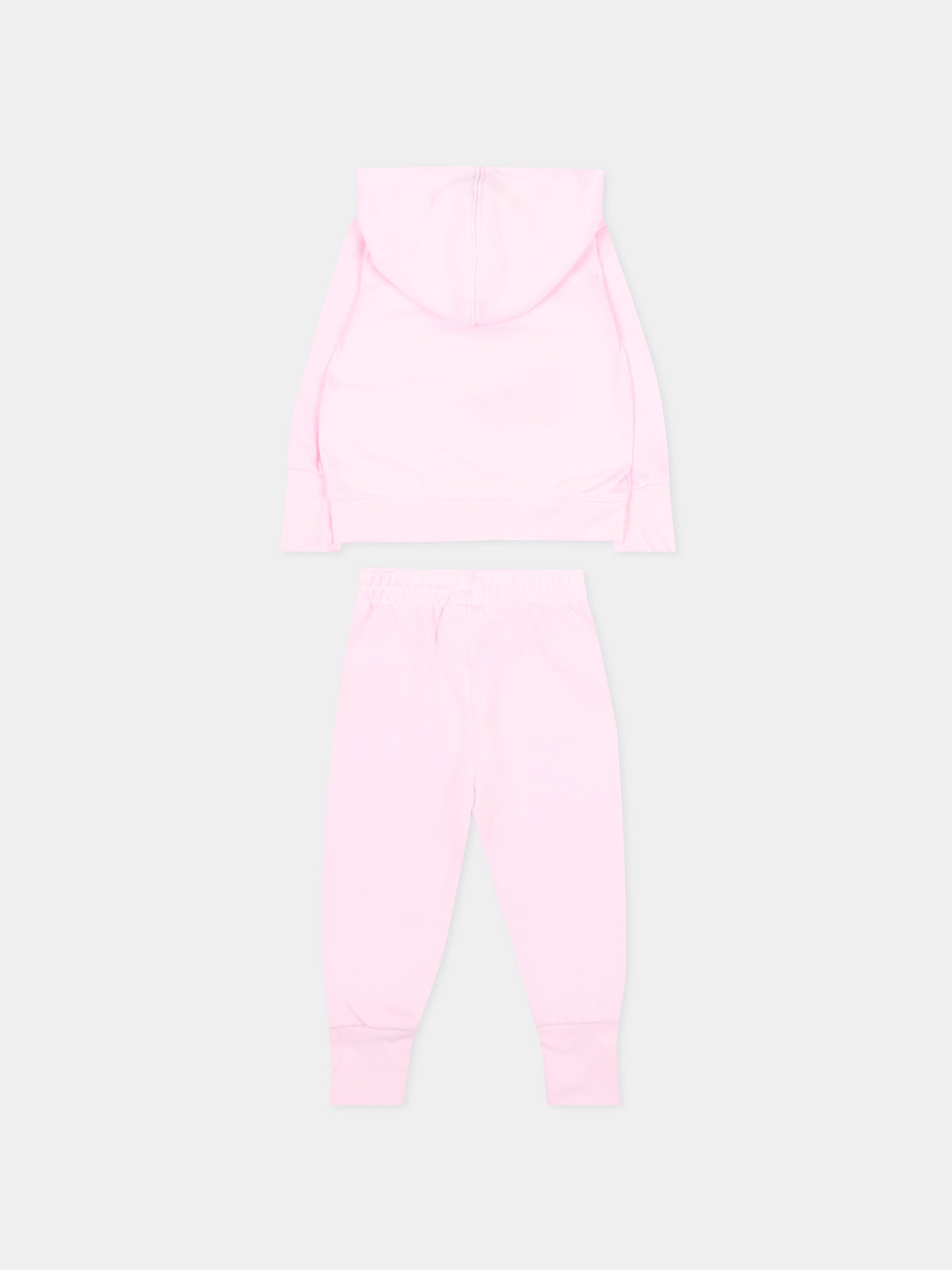 Completo sportivo rosa per neonata con logo,Nike,66J461 A9Y