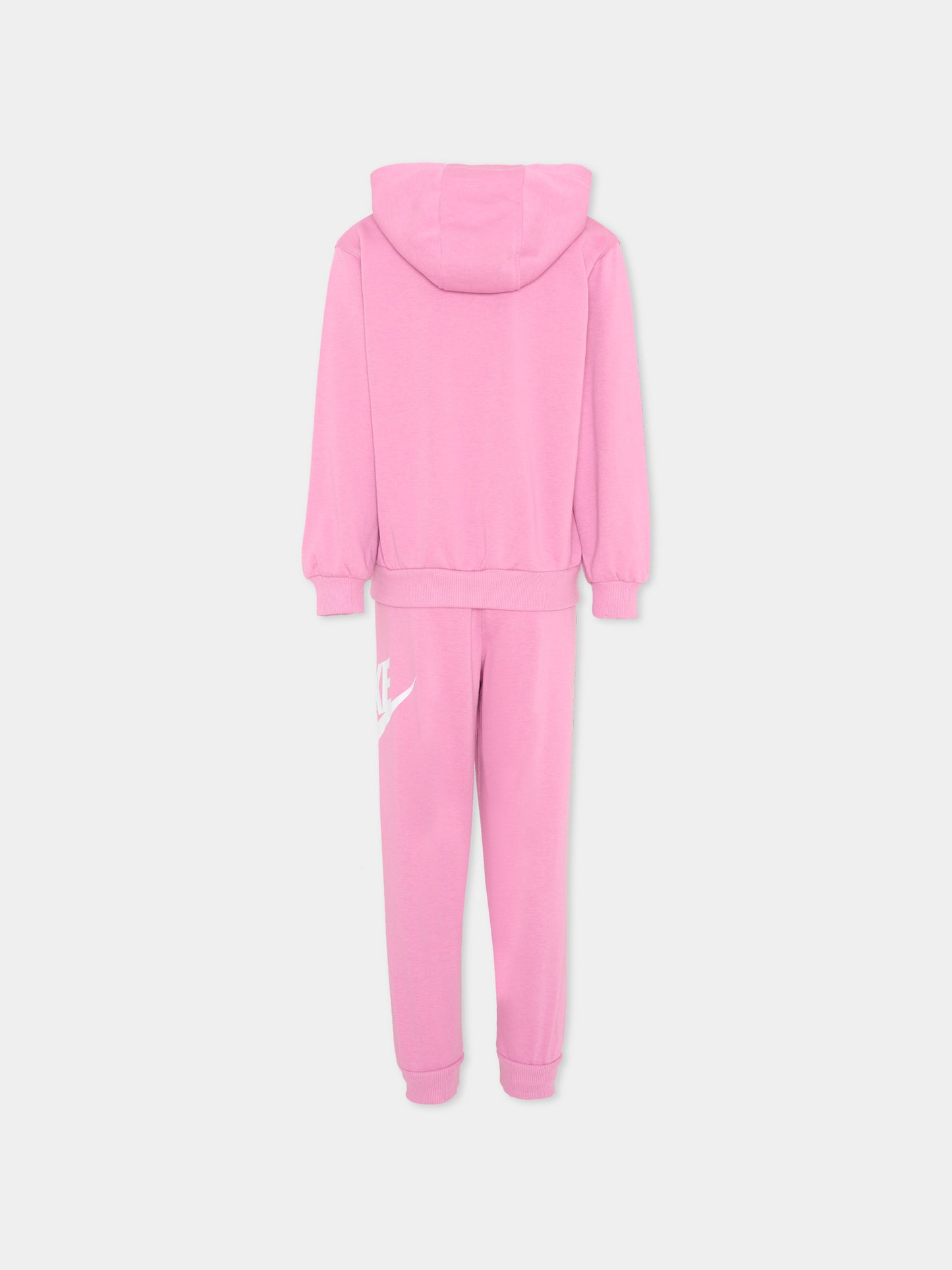 Completo sportivo rosa per bambina con logo,Nike,36L595 ACG