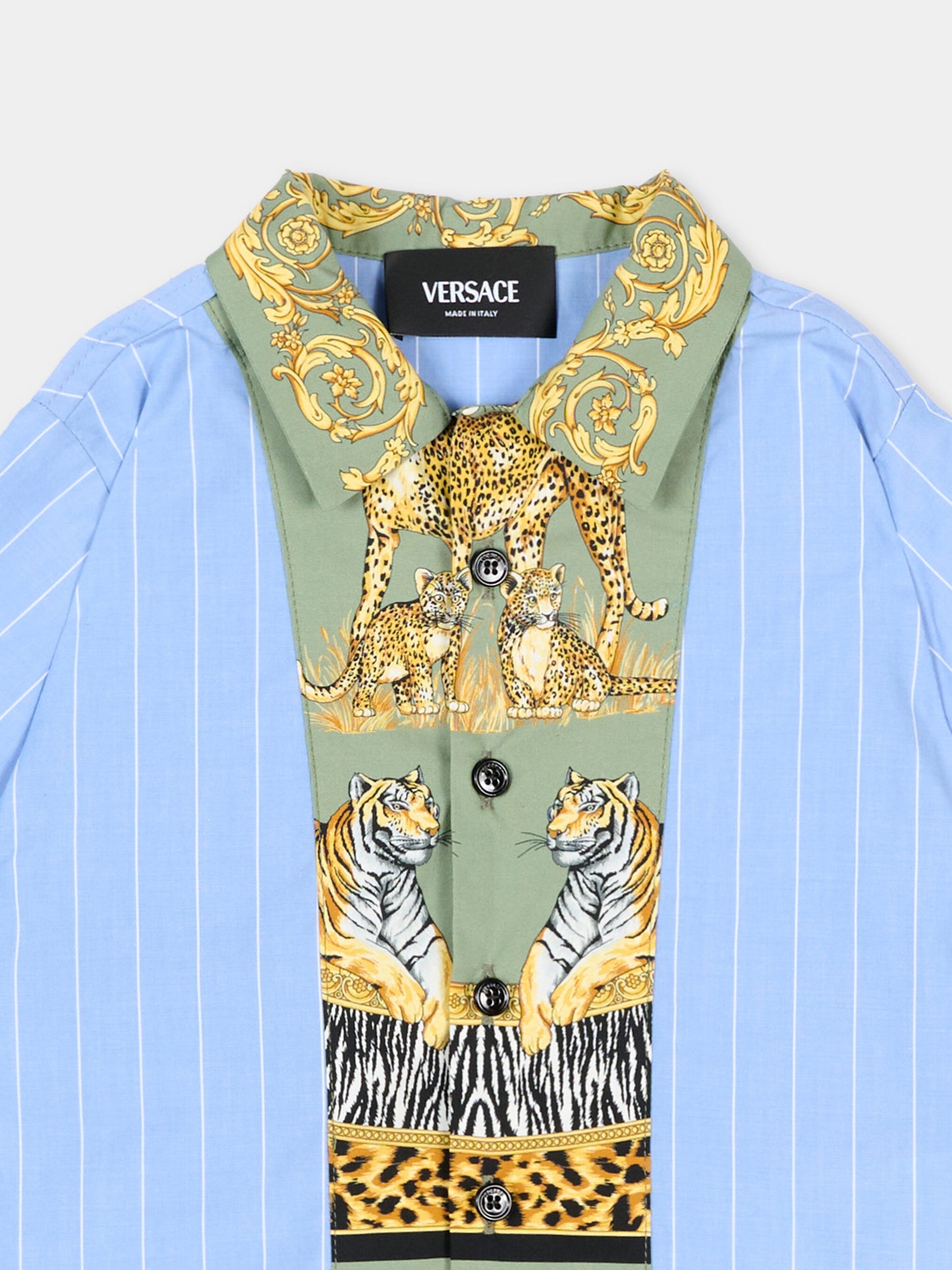 Camicia multicolor per neonato con stampa,Versace,1023171 1A16919 6V870