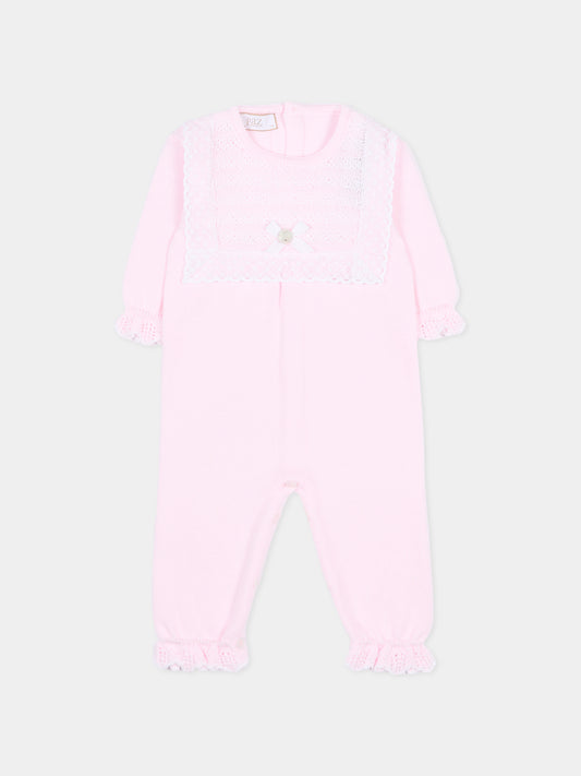 Tutina rosa per neonata con volant,Paz Rodríguez,005 123390 3701 H82