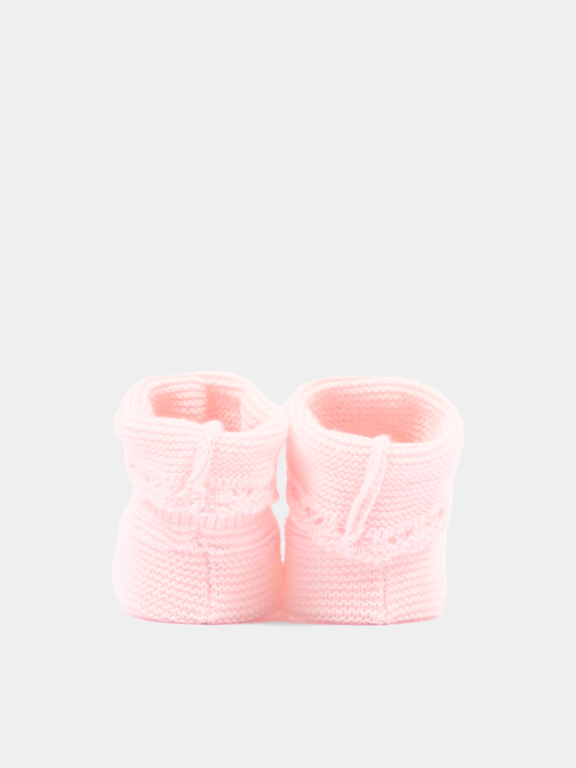 Babbucce rosa per neonata tricot,Paz Rodríguez,018 22507 37 H82