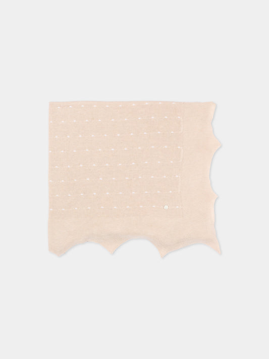 Coperta beige in tricot per neonati,Paz Rodríguez,029 123496 7901 H82