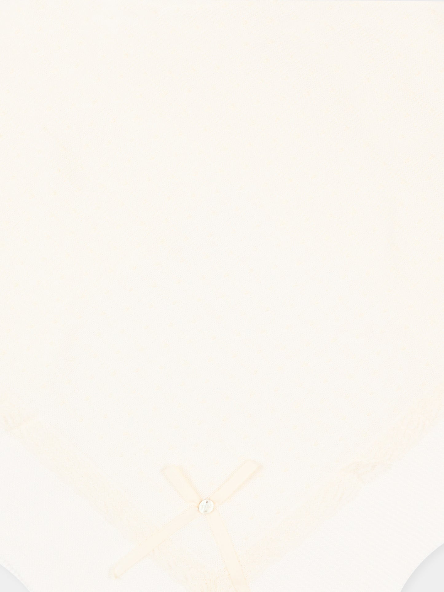 Coperta avorio per neonata con pizzo,Paz Rodríguez,029 123235 6062 H82