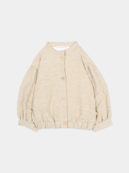Giubbotto beige per neonata,Bamboom,1108TE00076 MUSTARD