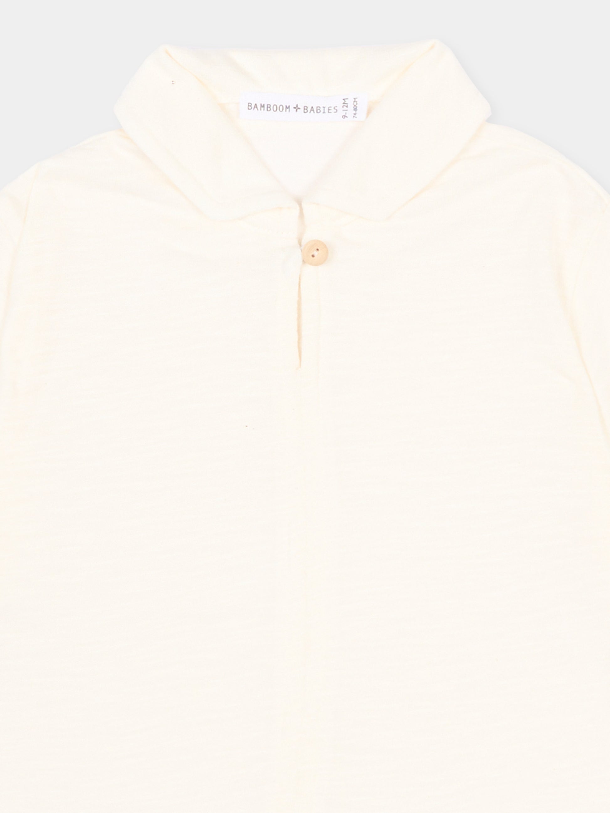 Camicia avorio per neonato,Bamboom,1117TE00012 OFFWHITE