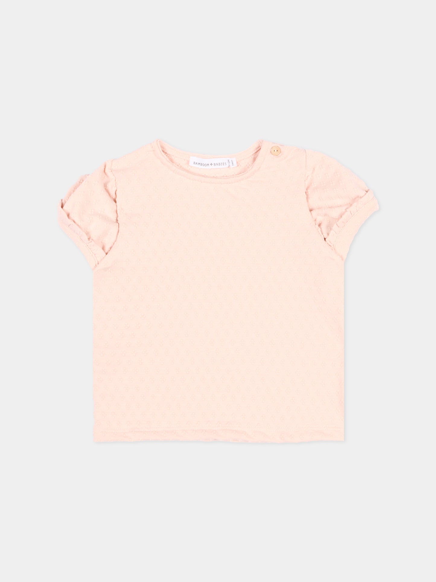 T-shirt rosa per neonata,Bamboom,1123TE00073 PINK BLOOM