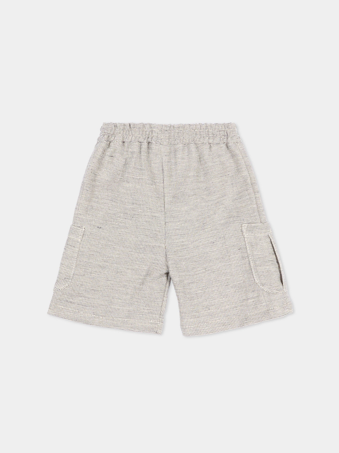 Shorts blu per neonato con tasche,Bamboom,1126TE00076 BLUE