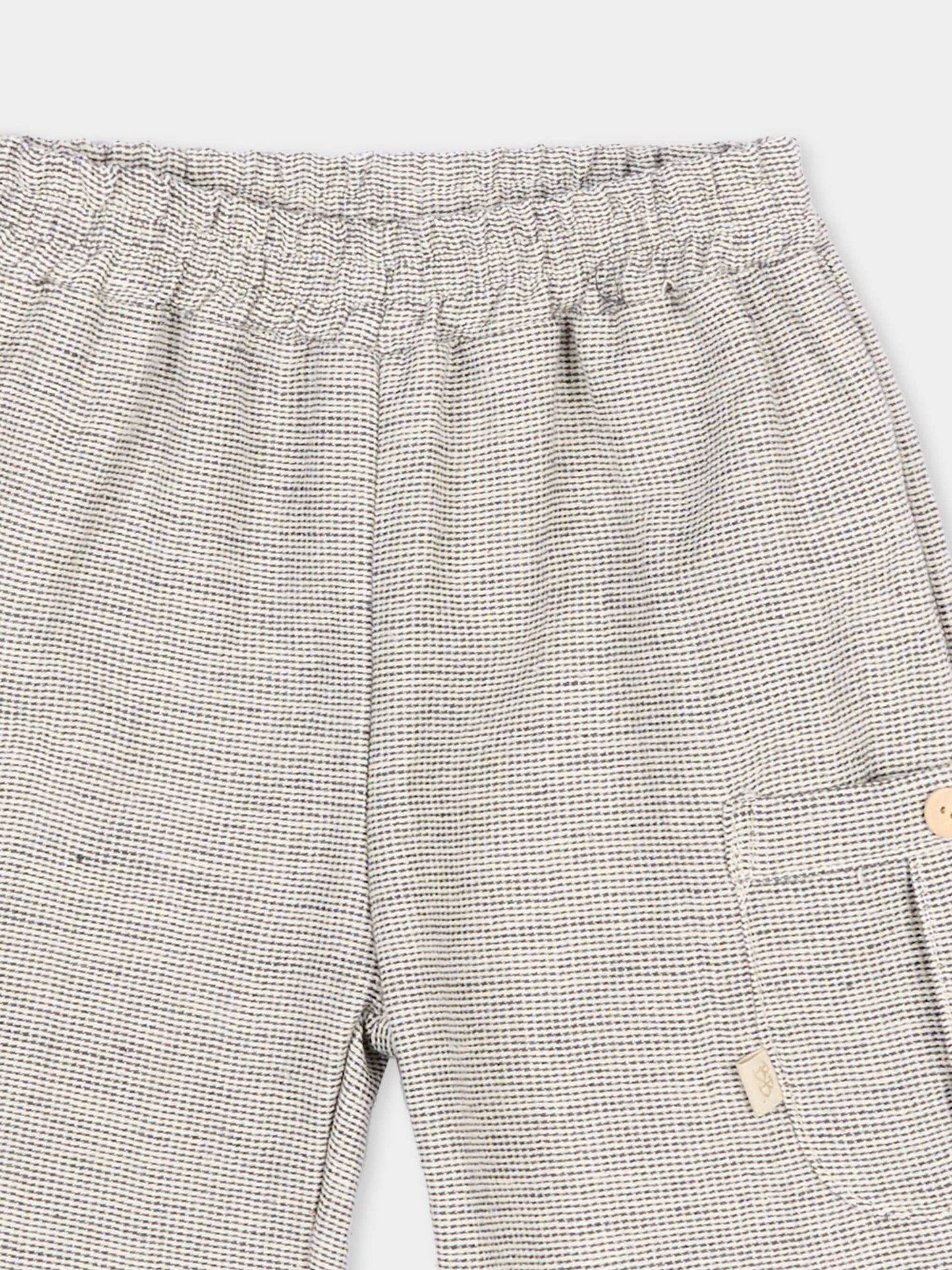 Shorts blu per neonato con tasche,Bamboom,1126TE00076 BLUE