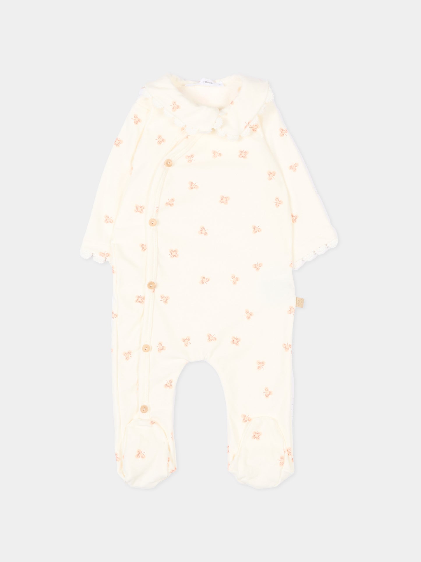 Tutina avorio per neonati Lucky Leaves,Bamboom,1134TE00074 LUCKY LEAVES