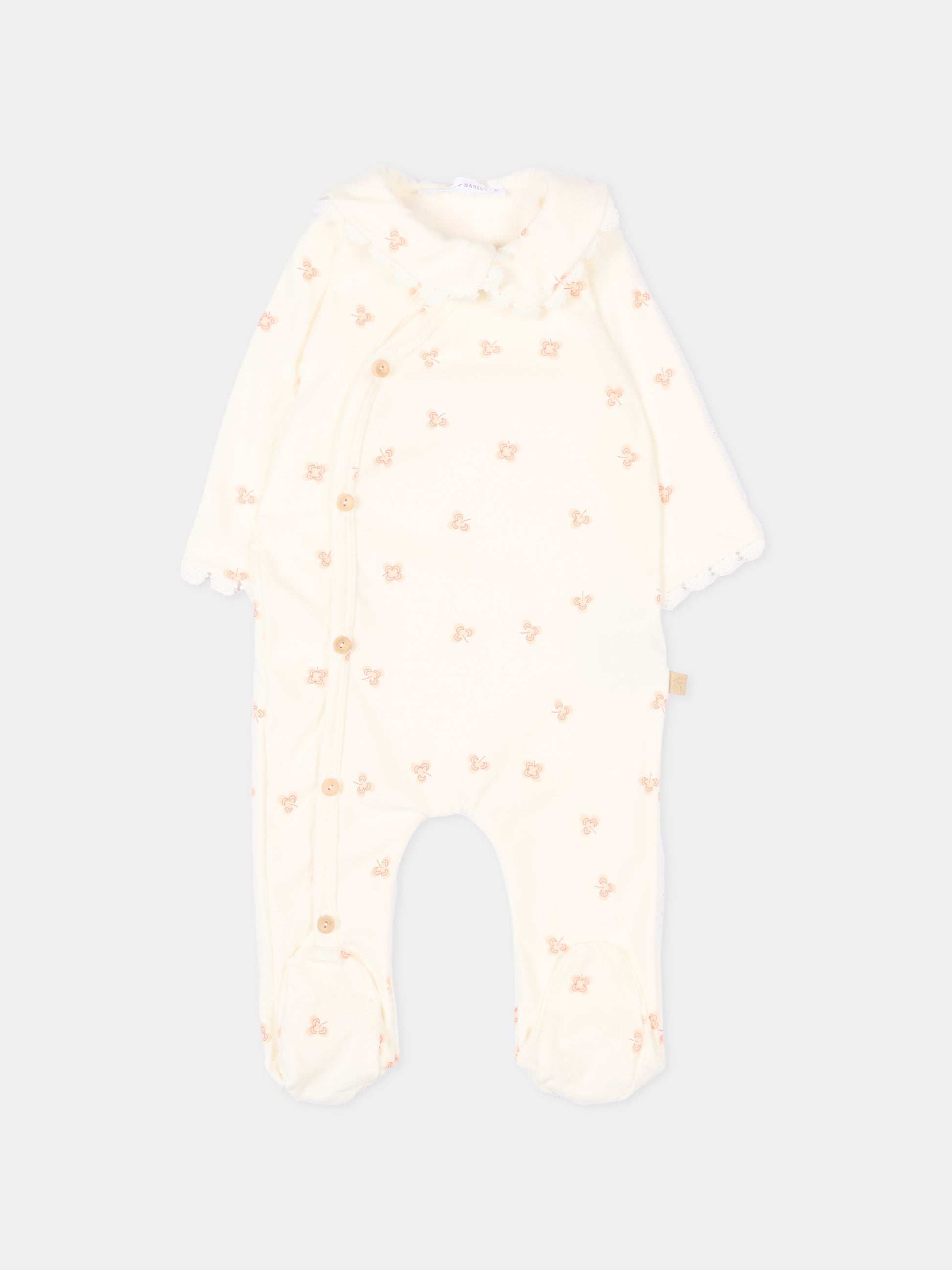 Tutina avorio per neonati Lucky Leaves,Bamboom,1134TE00074 LUCKY LEAVES