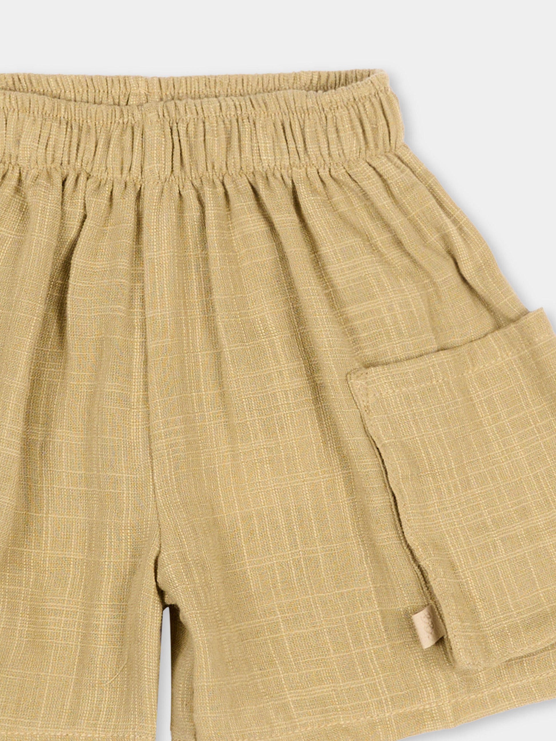 Shorts beige per neonata,Bamboom,1137TE00070 MUSTARD