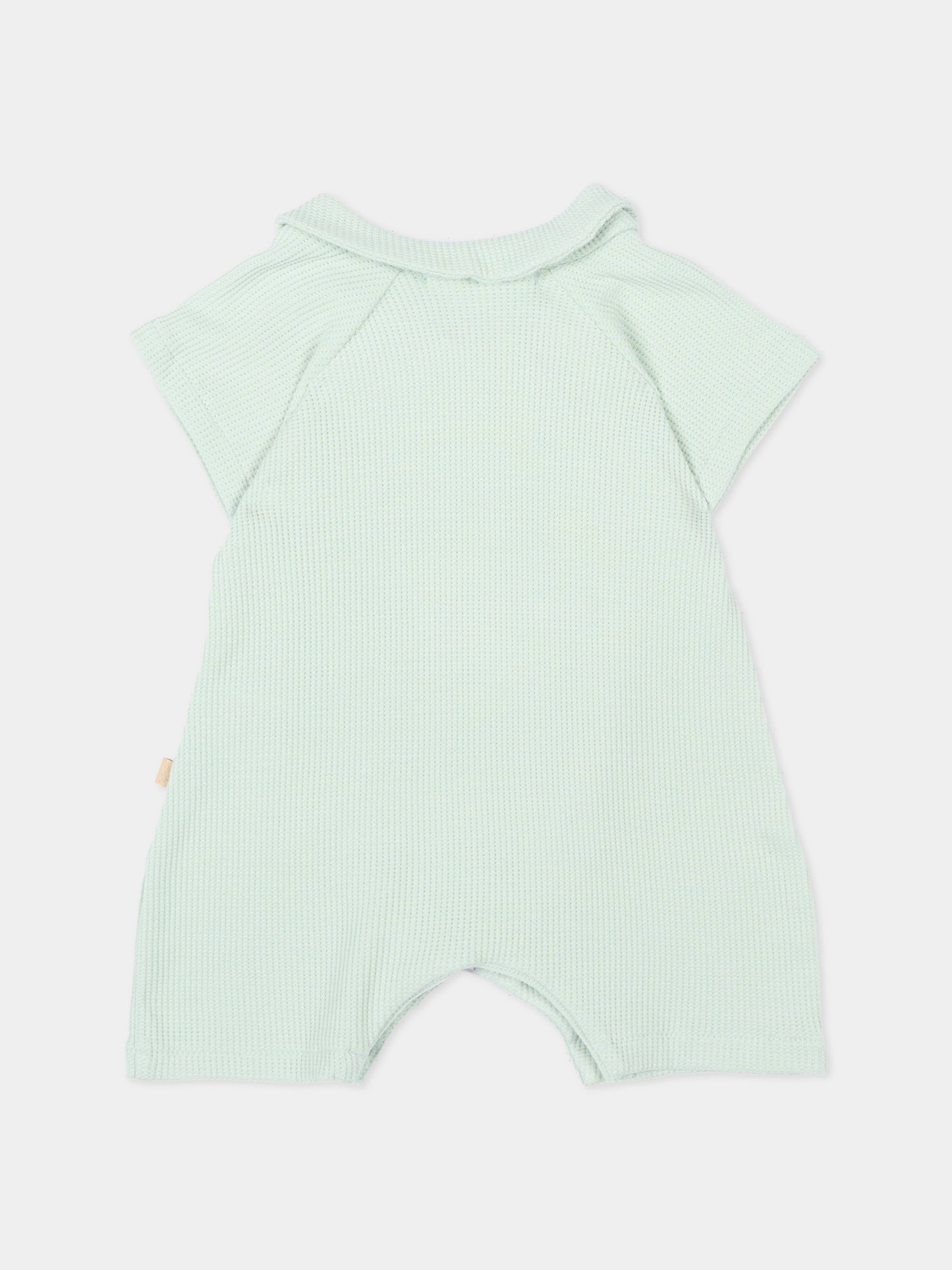 Tutina verde per neonato con orsetto,Bamboom,1149TE00072 OCEAN BLU