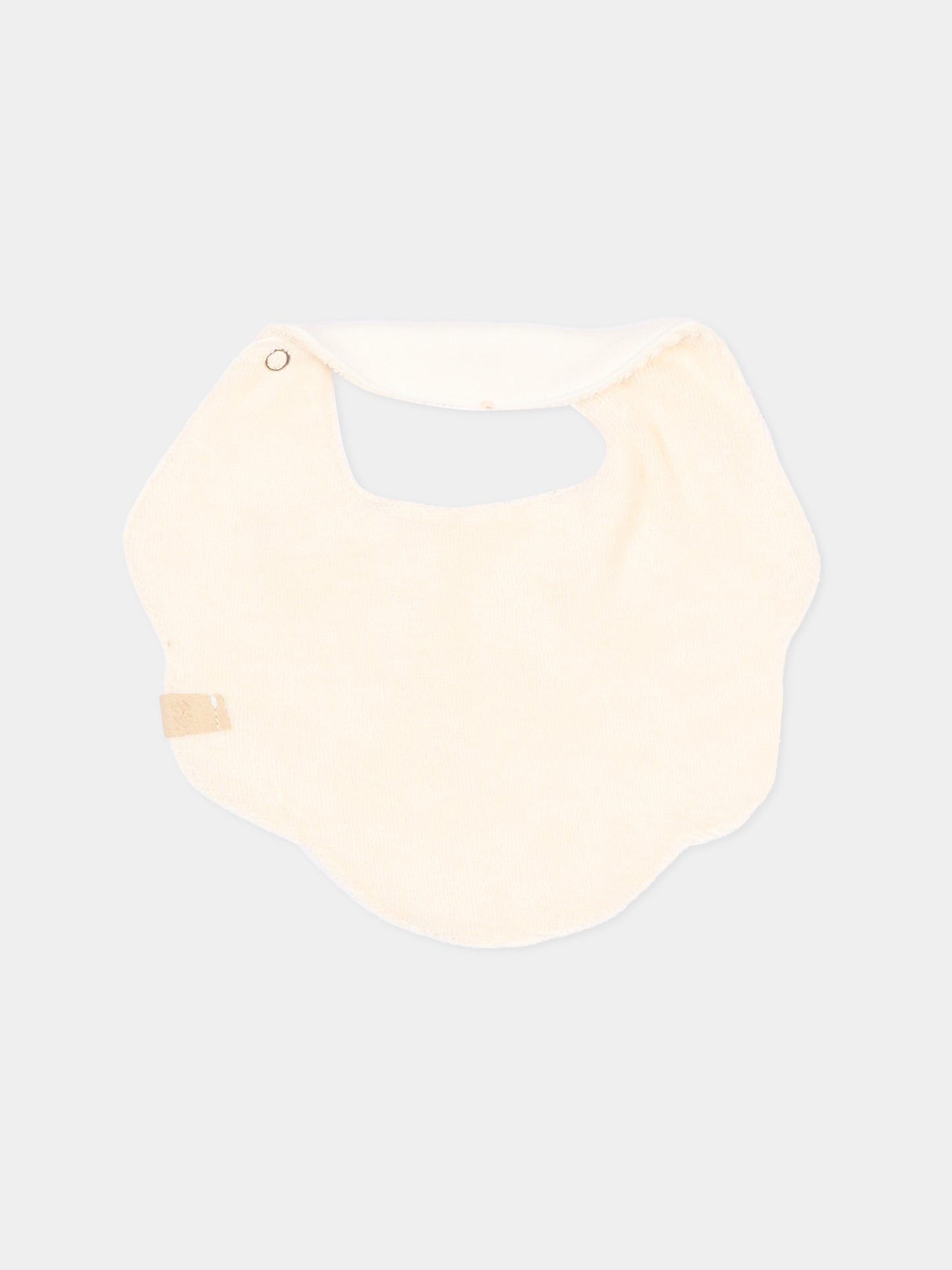 Bavaglino avorio Lucky Leaves per neonati,Bamboom,1153TE00074 LUCKY LEAVES