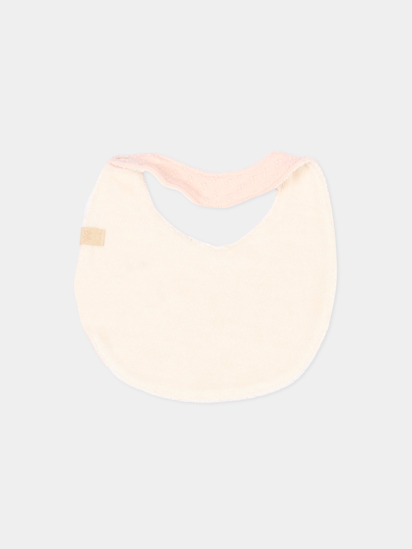 Bavaglino rosa per neonata,Bamboom,1154TE00073 PINK BLOOM