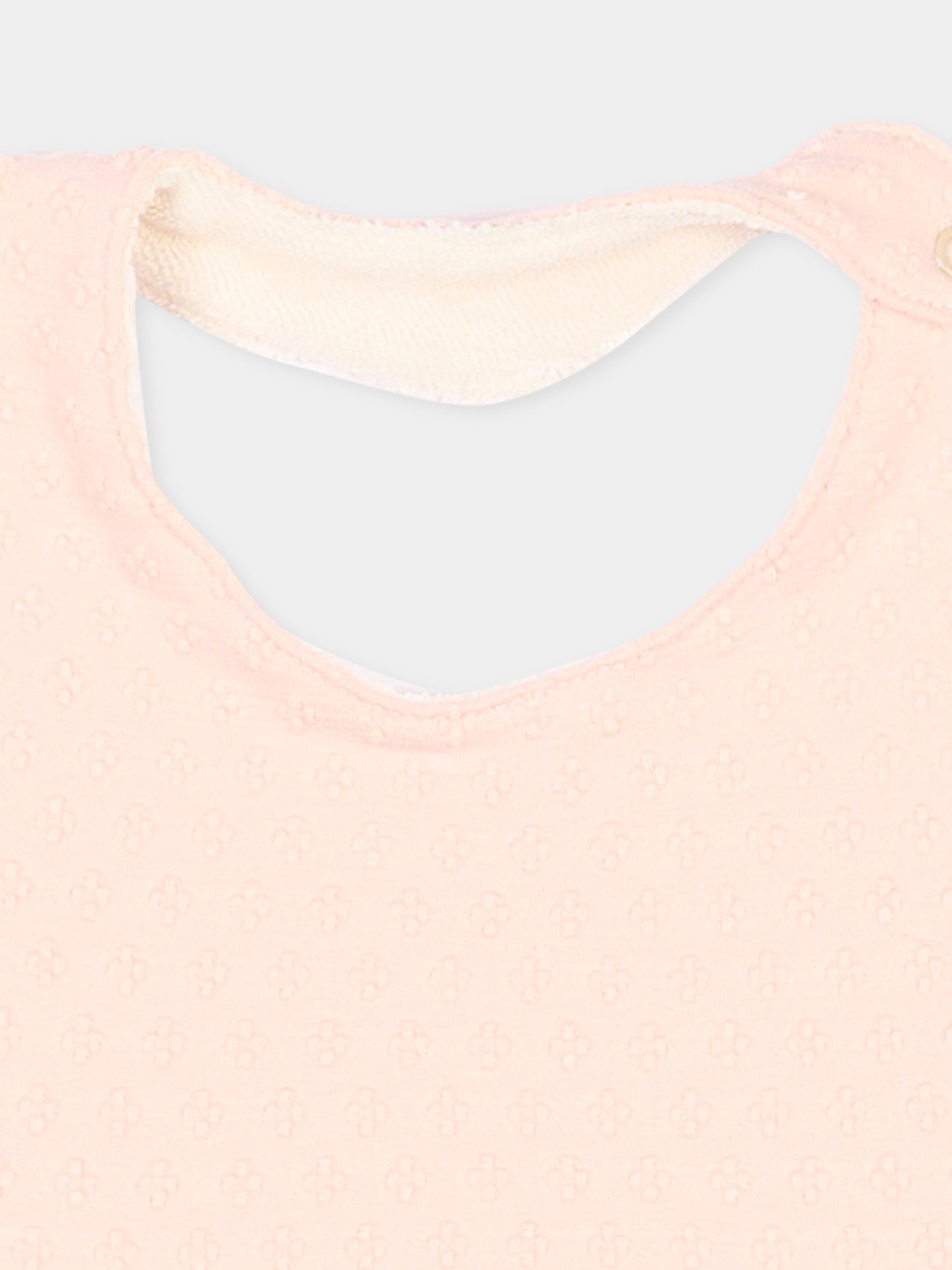 Bavaglino rosa per neonata,Bamboom,1154TE00073 PINK BLOOM