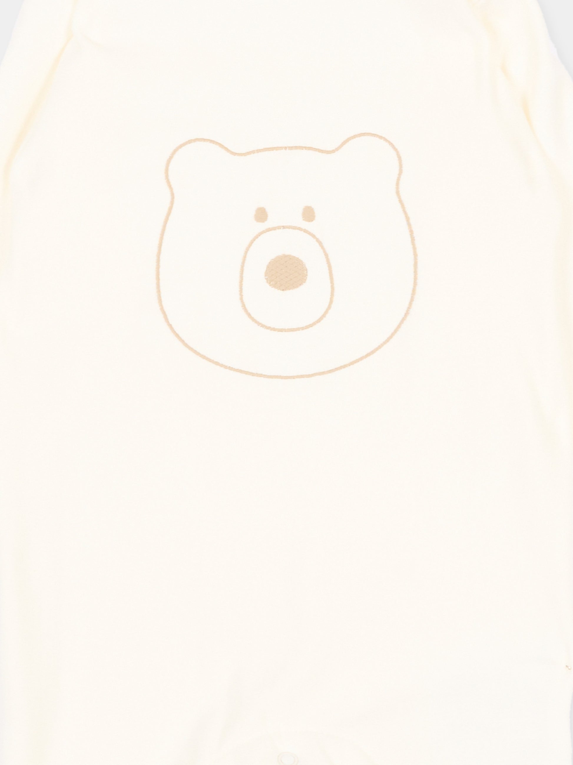 Tutina avorio per neonati con orsetto,Bamboom,1161TE00066 OFFWHITE