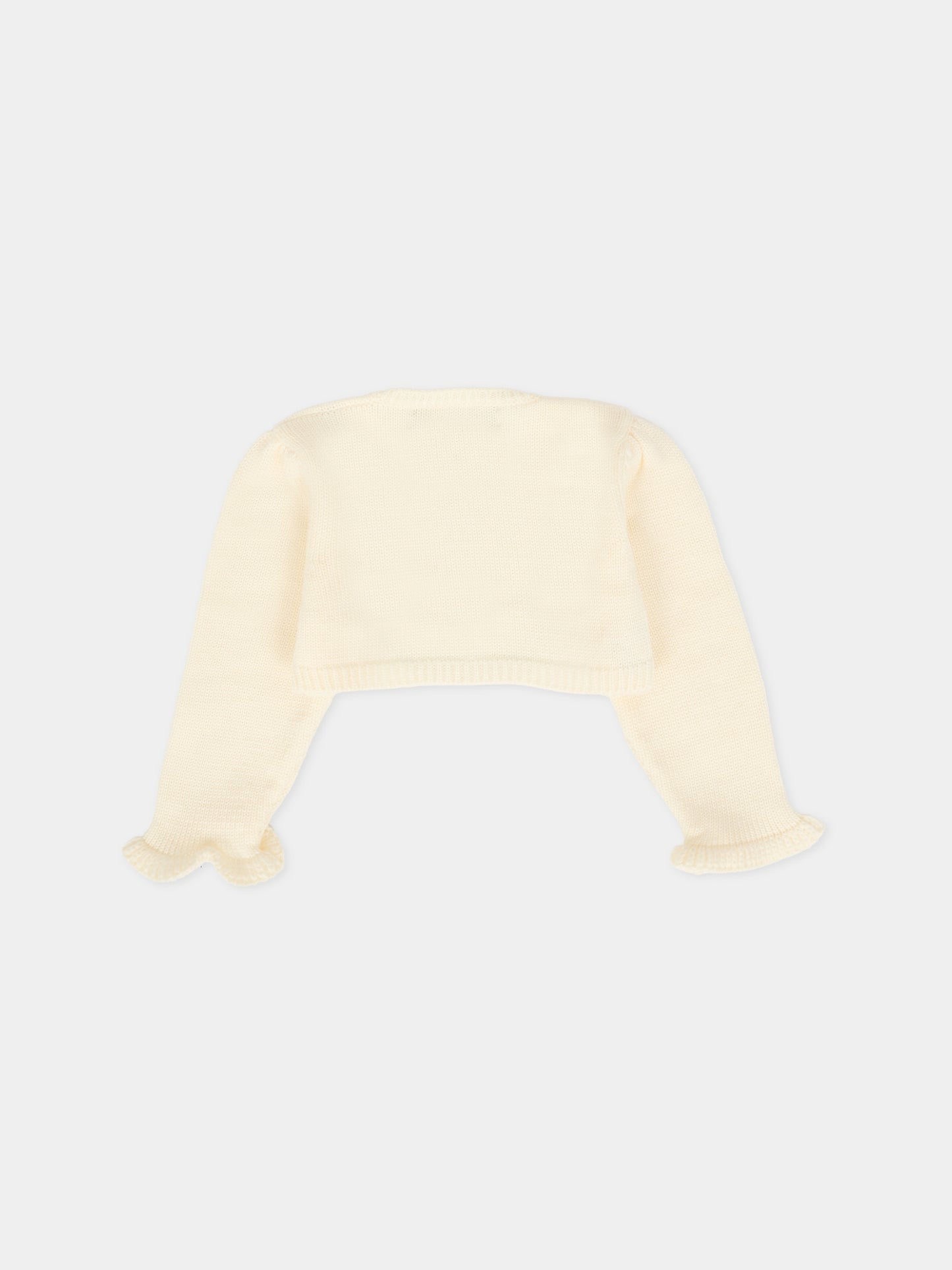 Coprispalle avorio per neonata,La Stupenderia,1WCSP62 802