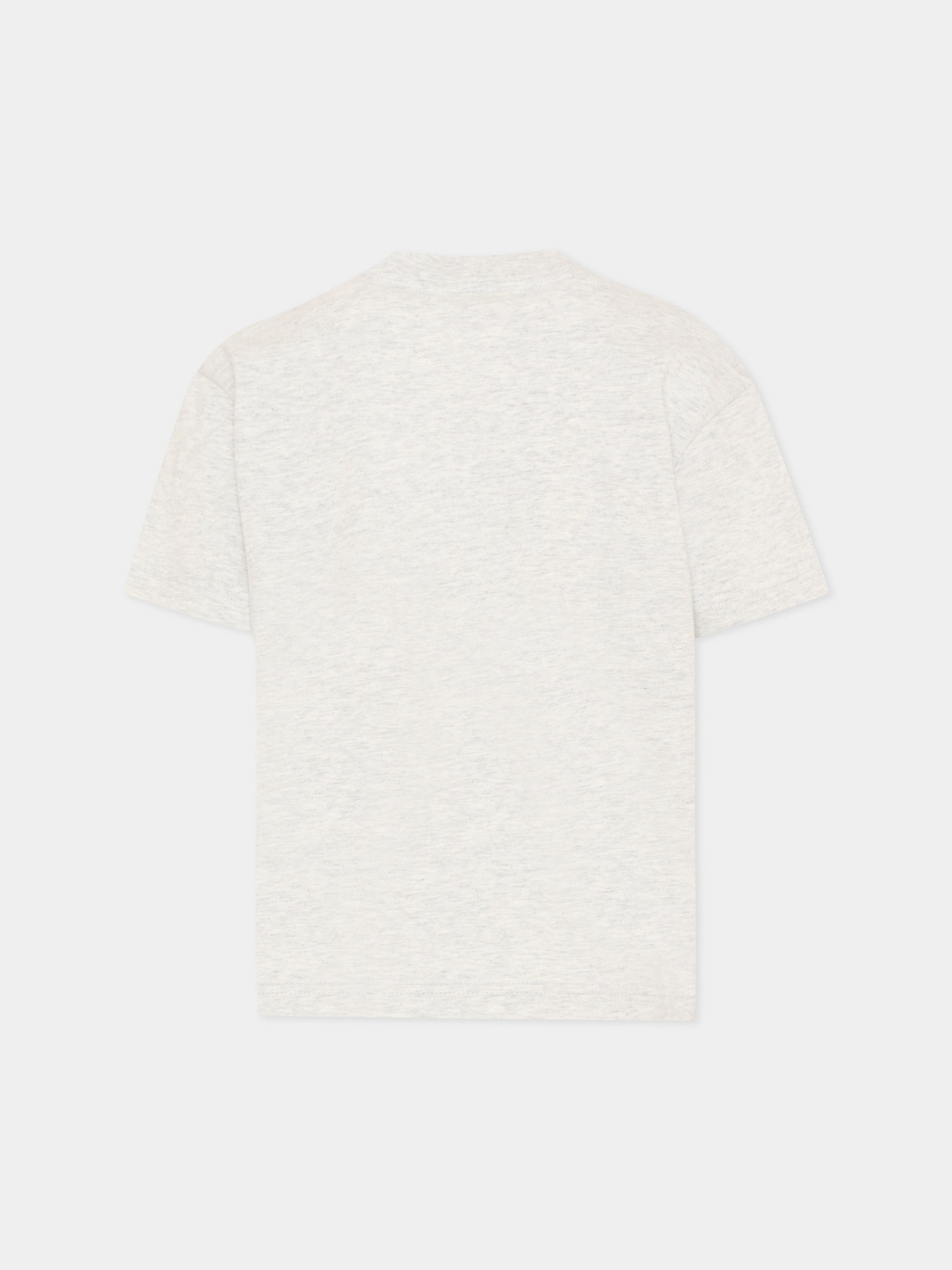 T-Shirt grigia per bambino con palma,Palm Angels,PBAA003S26JER003 101