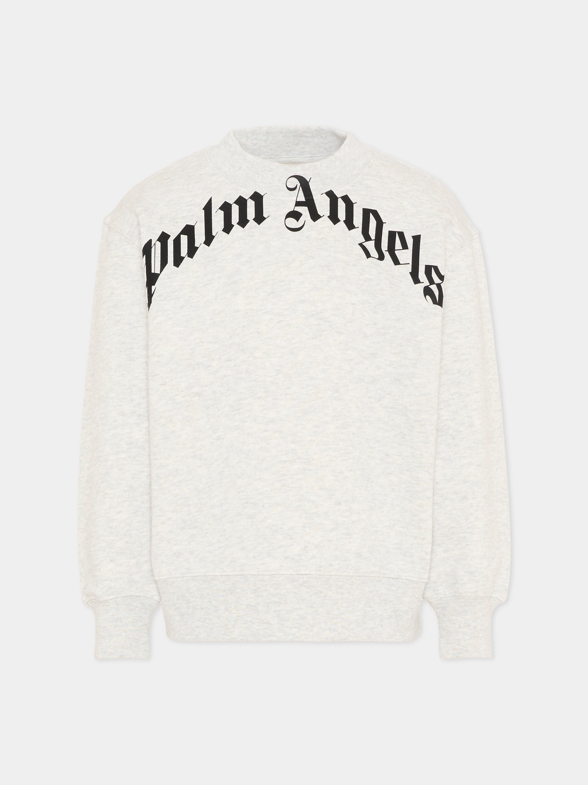 Felpa grigia Palm Angels per bambini,Palm Angels,PBBA012S26FLE001 101