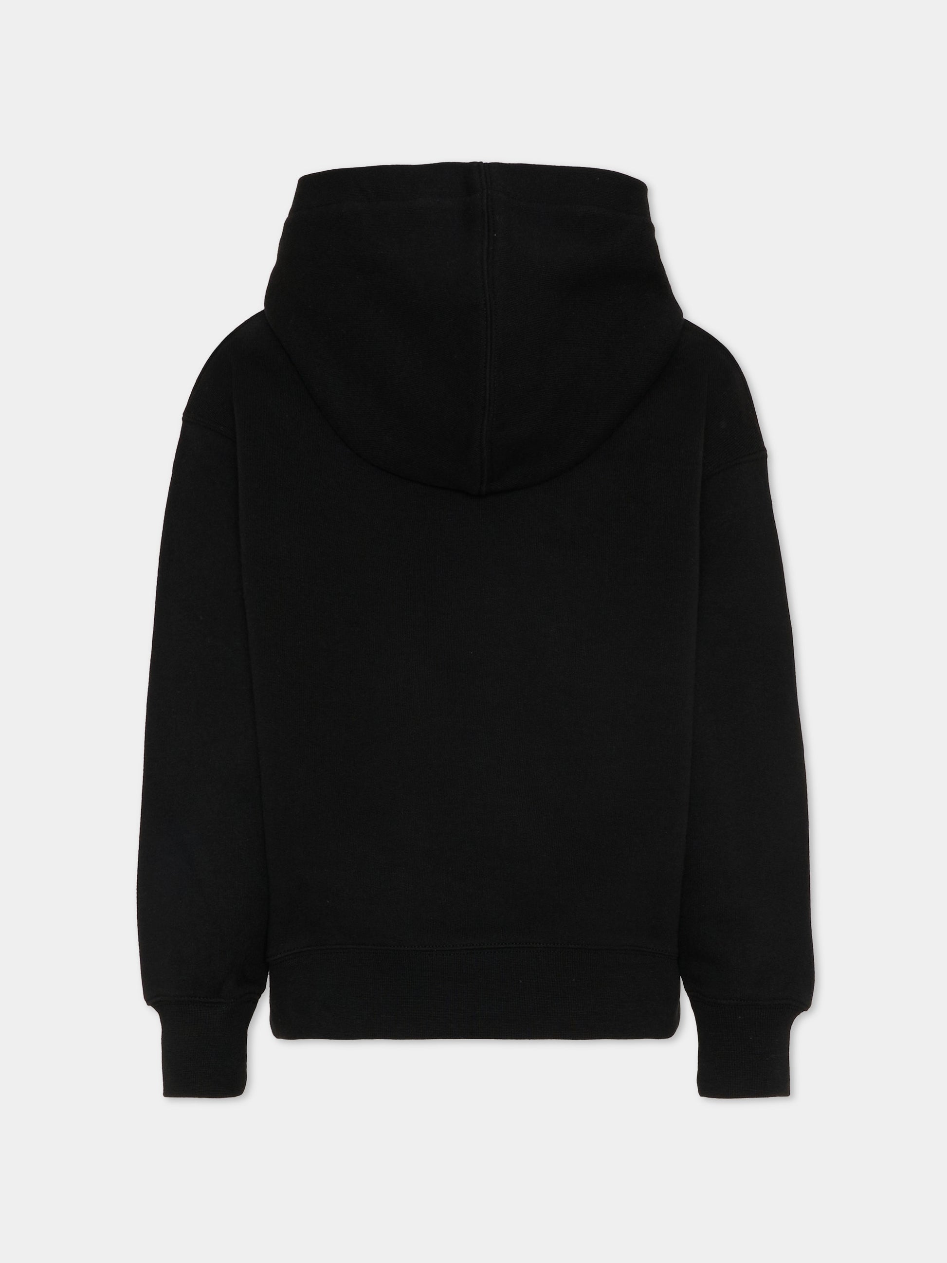 Felpa nera Palm Angels per bambino logo spray,Palm Angels,PBBB012S26FLE002 110