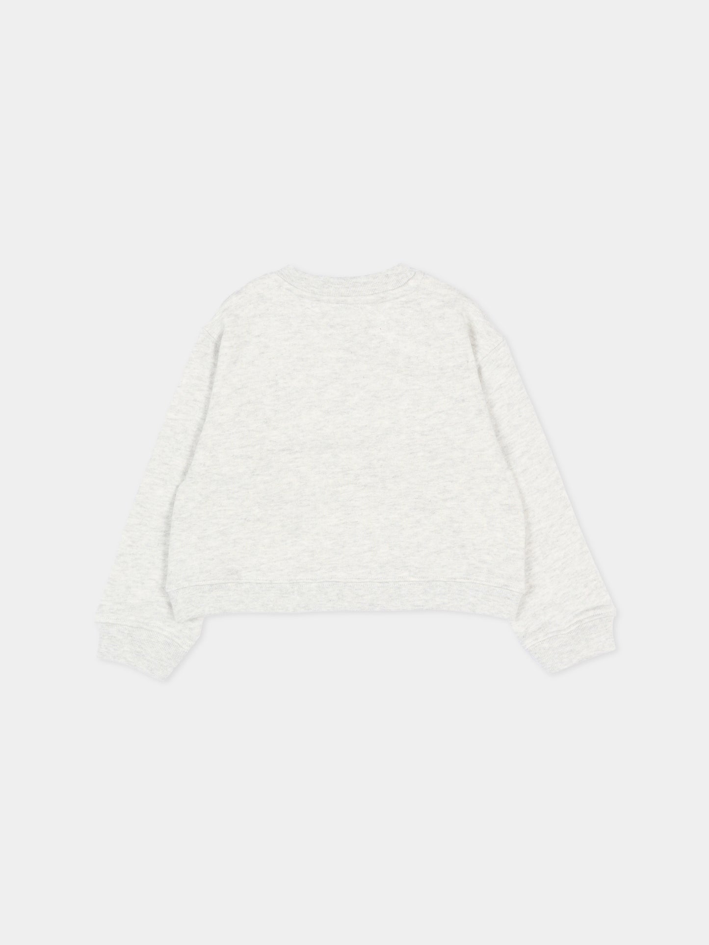 Felpa grigia per neonati con logo,Palm Angels,PBXC001S26FLE002 101