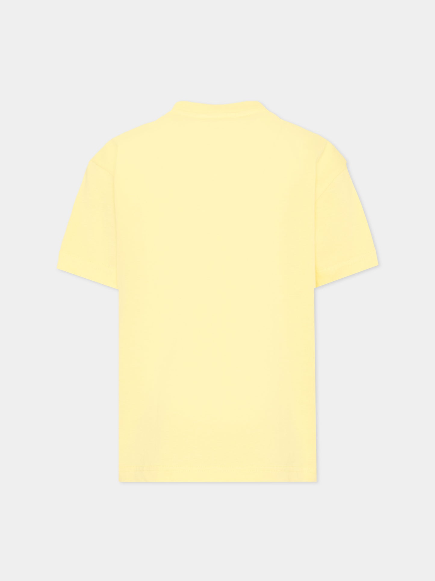 T-Shirt gialla per bambina con teddy bear,Palm Angels,PGAA002S26JER002 020