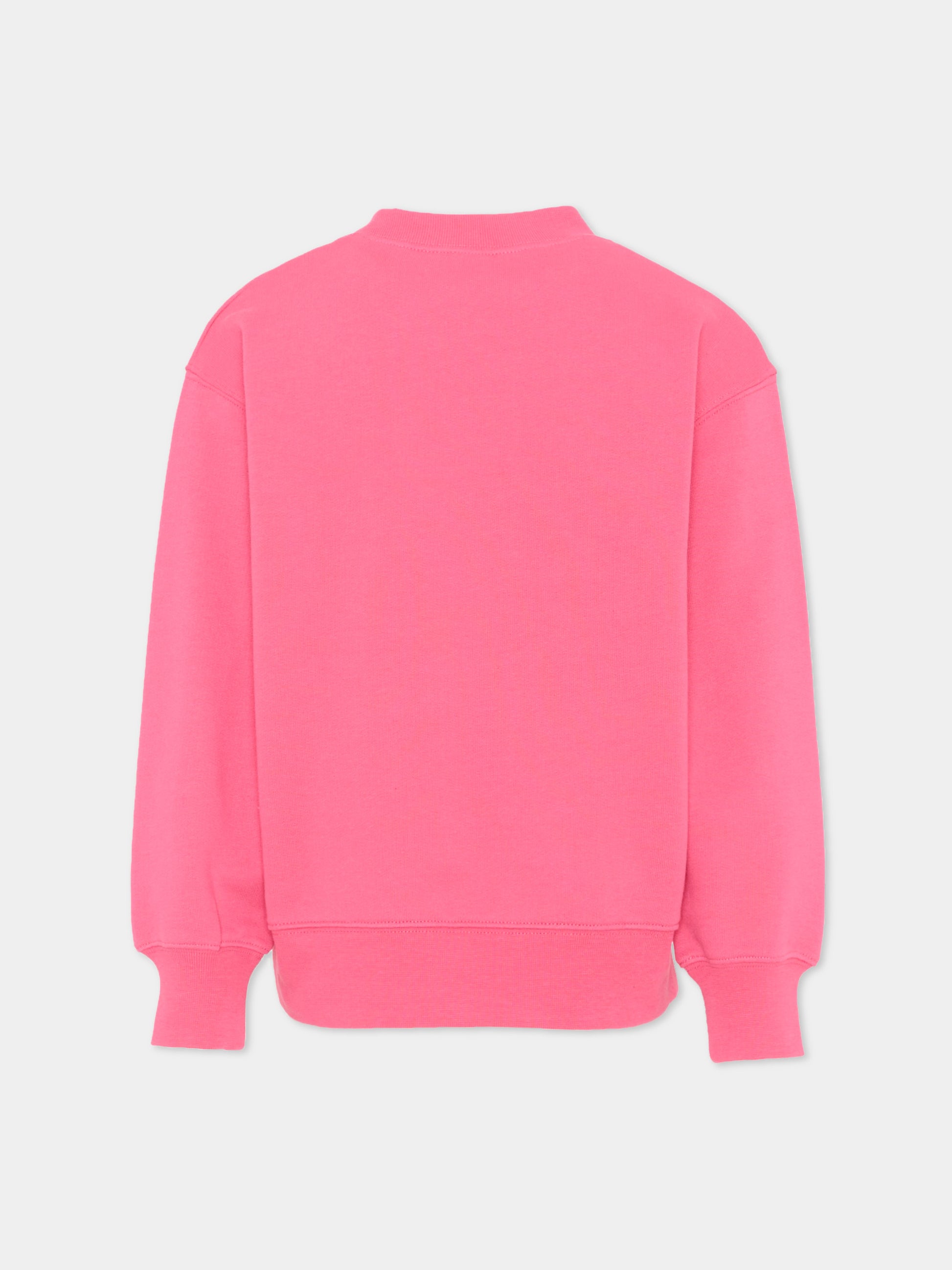 Felpa fucsia teddy bear per bambina,Palm Angels,PGBA013S26FLE002 044