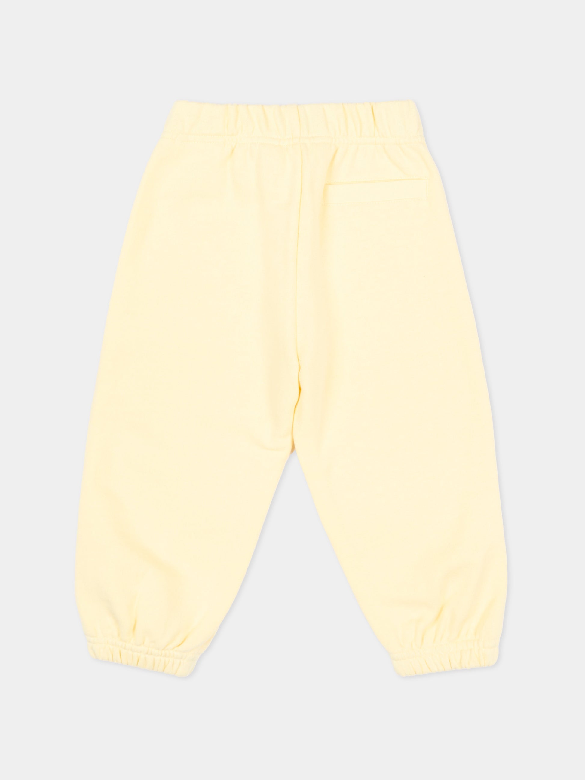 Pantaloni sportivi gialli per neonata con logo,Palm Angels,PGXD002S26FLE001 020