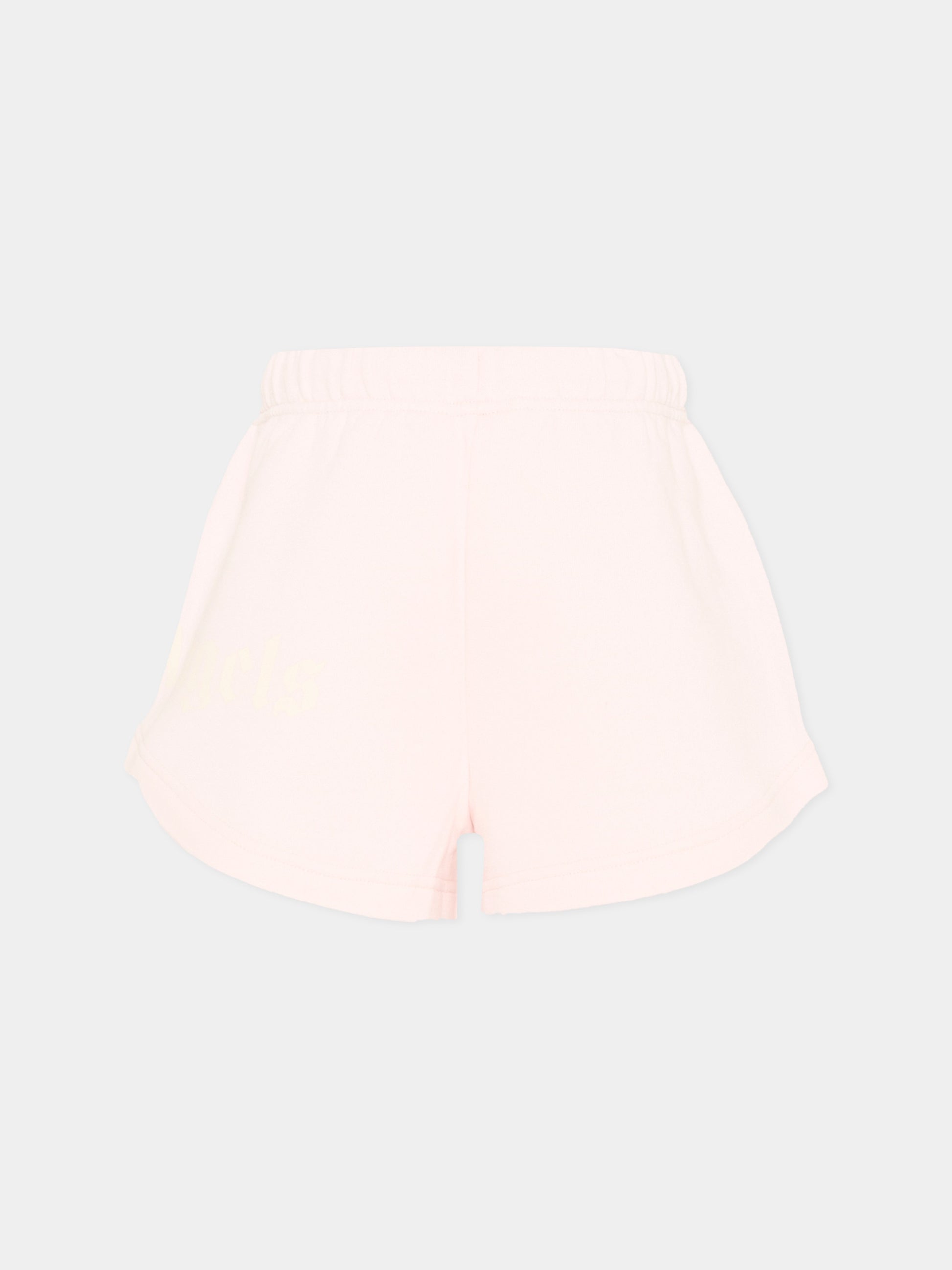 Shorts sportivi rosa per bambina con logo,Palm Angels,PGCI005S26FLE002 042