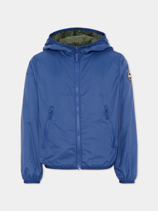 Giacca a vento blu per bambino con logo,Colmar Originals Kids,3906A 8VX 432