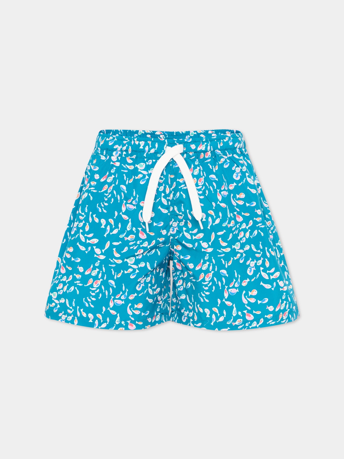 Boxer mare blu per bambino con pesci,Pesciolino Rosso,M3 S 192