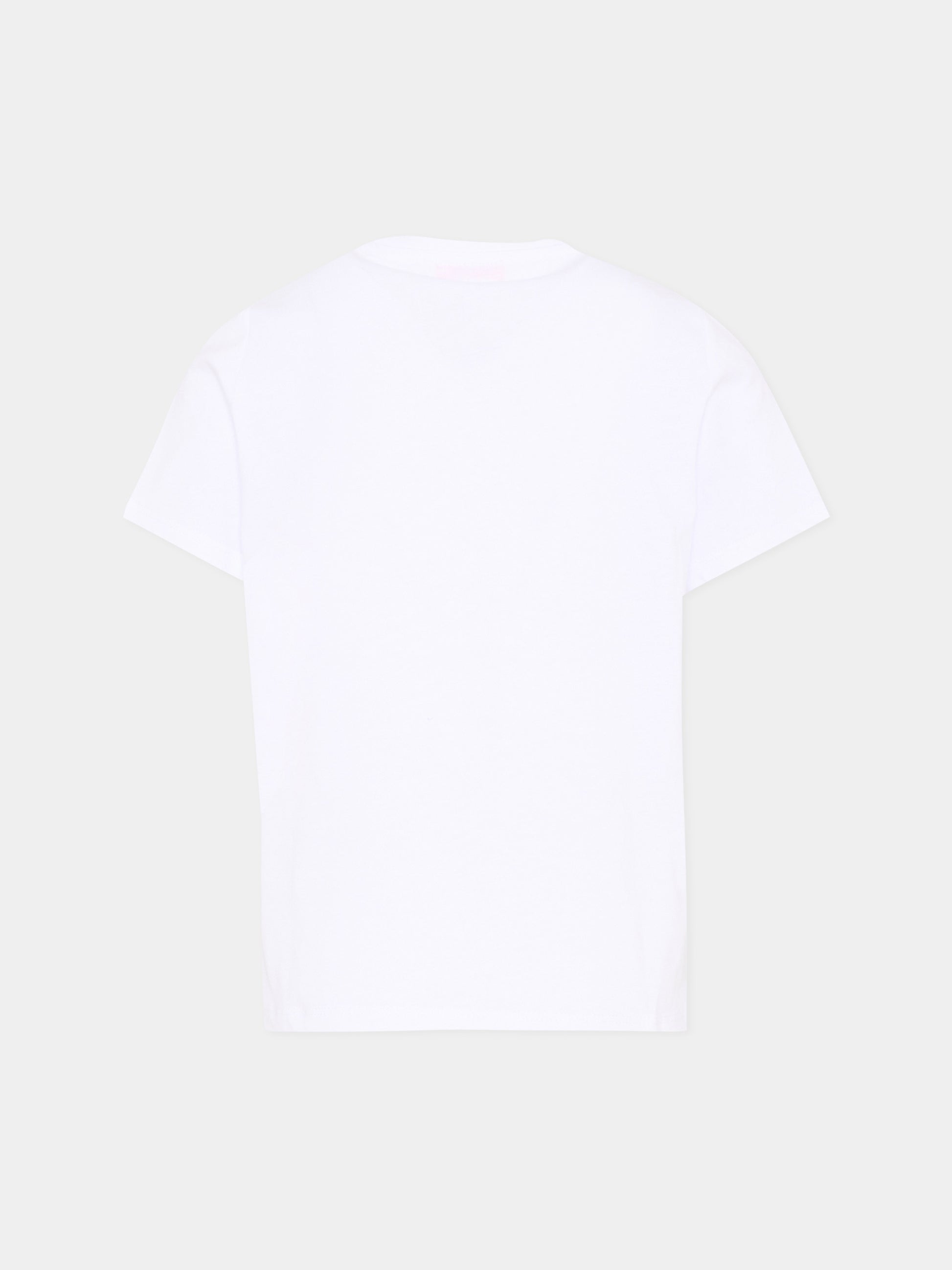 T-Shirt bianca per bambino con tasca pesci,Pesciolino Rosso,TSM S 192