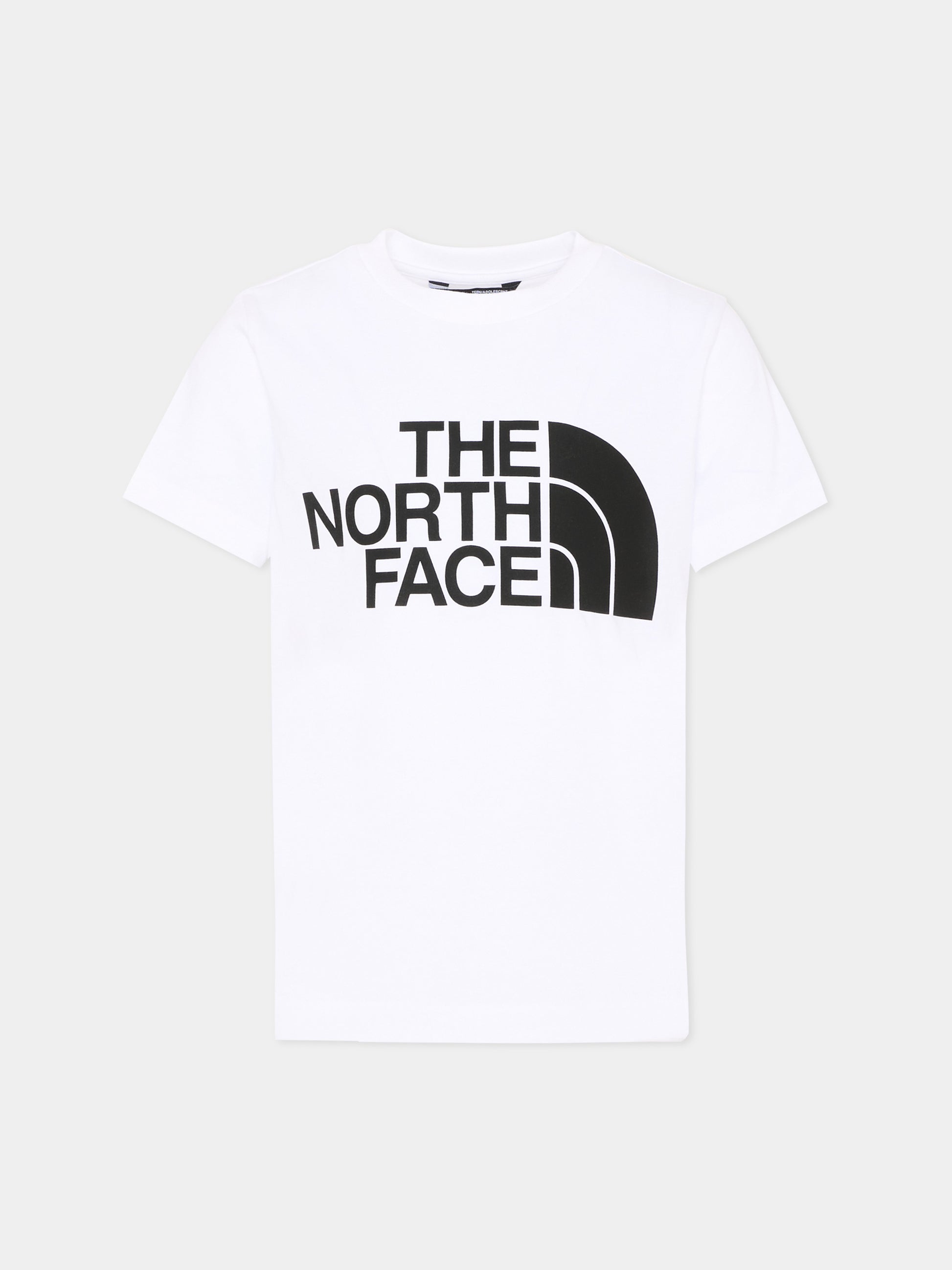T-Shirt bianca per bambini con logo,The North Face Kids,NF0A8EHGFN41