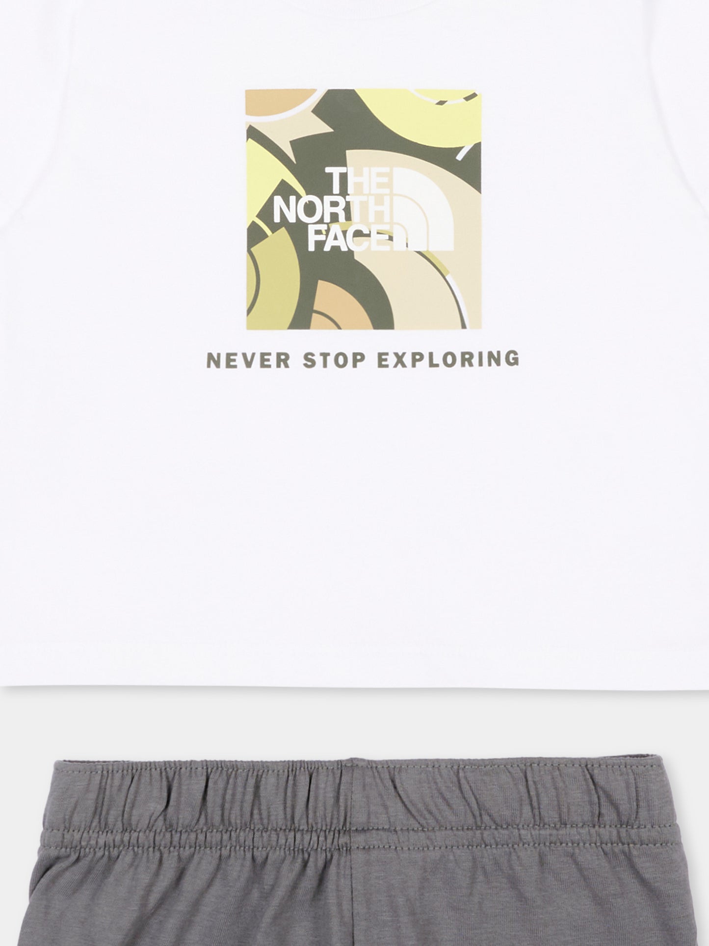 Completo sportivo bianco per neonato con logo,The North Face Kids,NF0A8G1D3N81