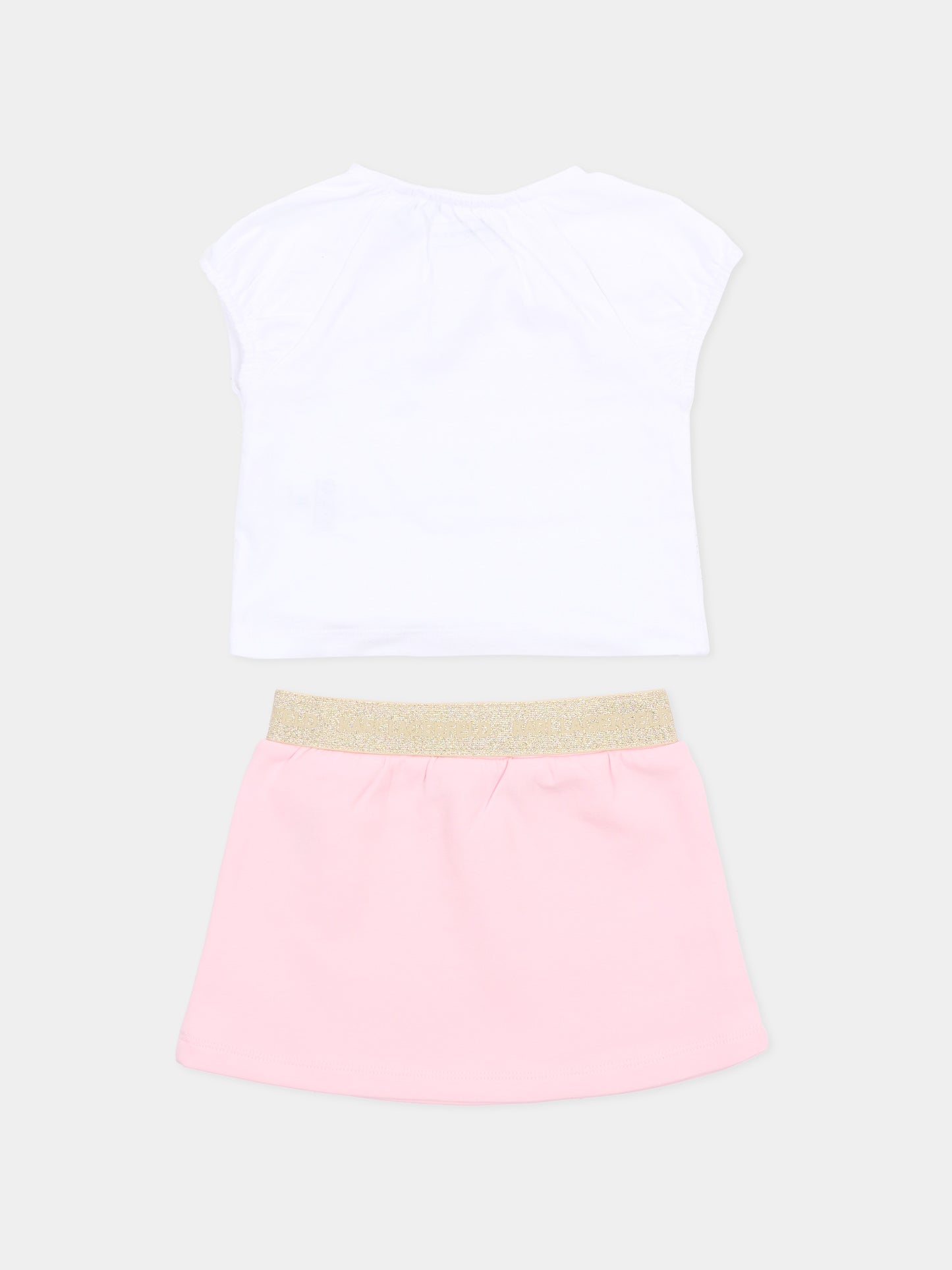 Completo rosa per neonata con Choupette,Karl Lagerfeld Kids,Z31046 S01