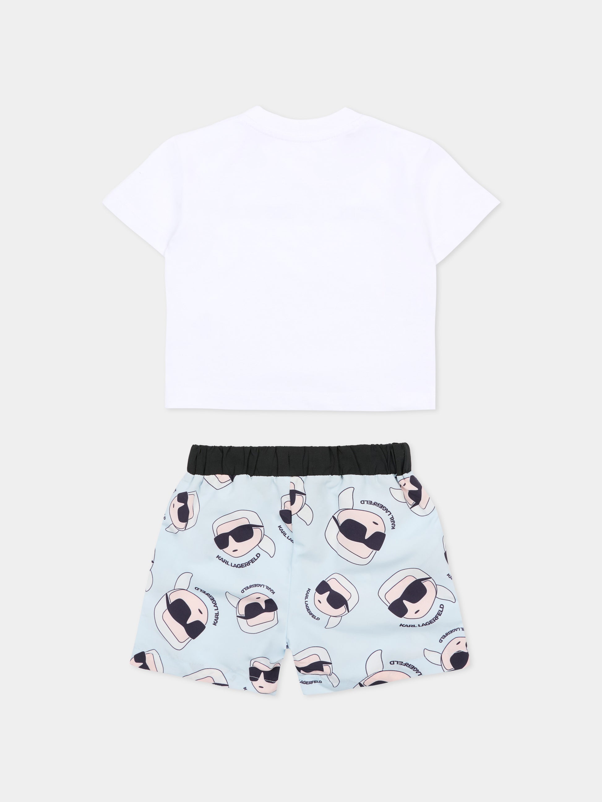 Completo bianco per neonato con Karl Lagerfeld,Karl Lagerfeld Kids,Z31067 10P