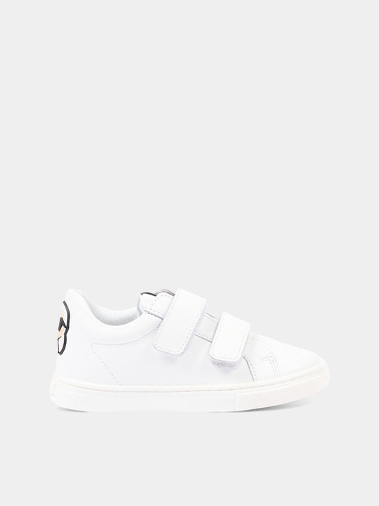 Sneakers bianche per bambino con logo,Karl Lagerfeld Kids,Z31186 10P
