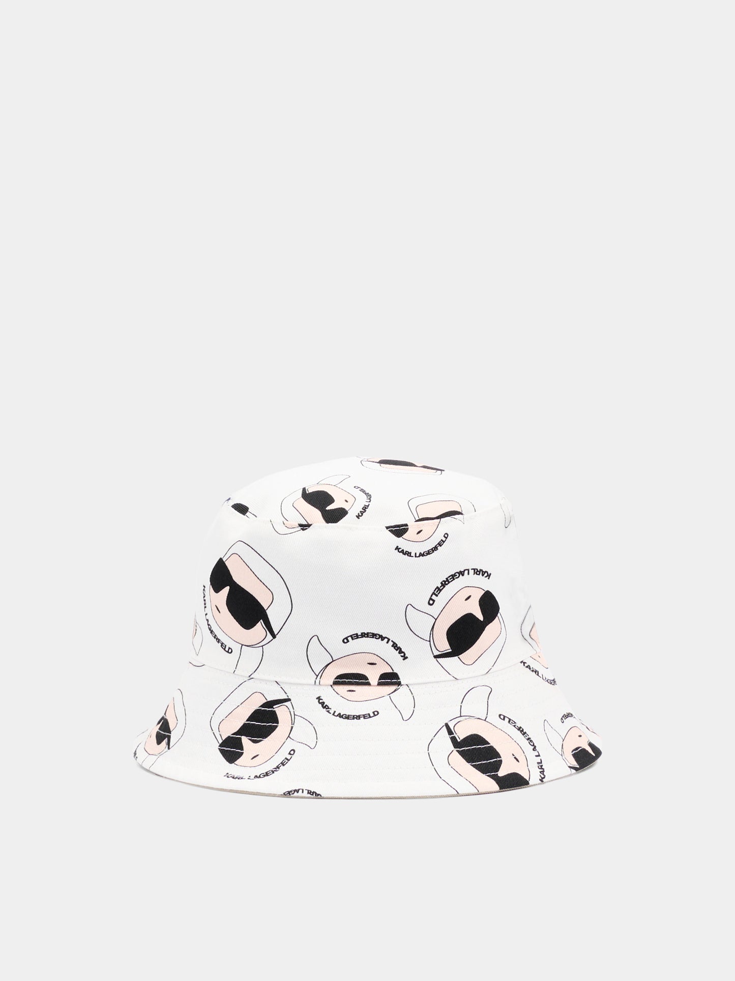 Cloche beige per neonato con patch Karl,Karl Lagerfeld Kids,Z31206 211