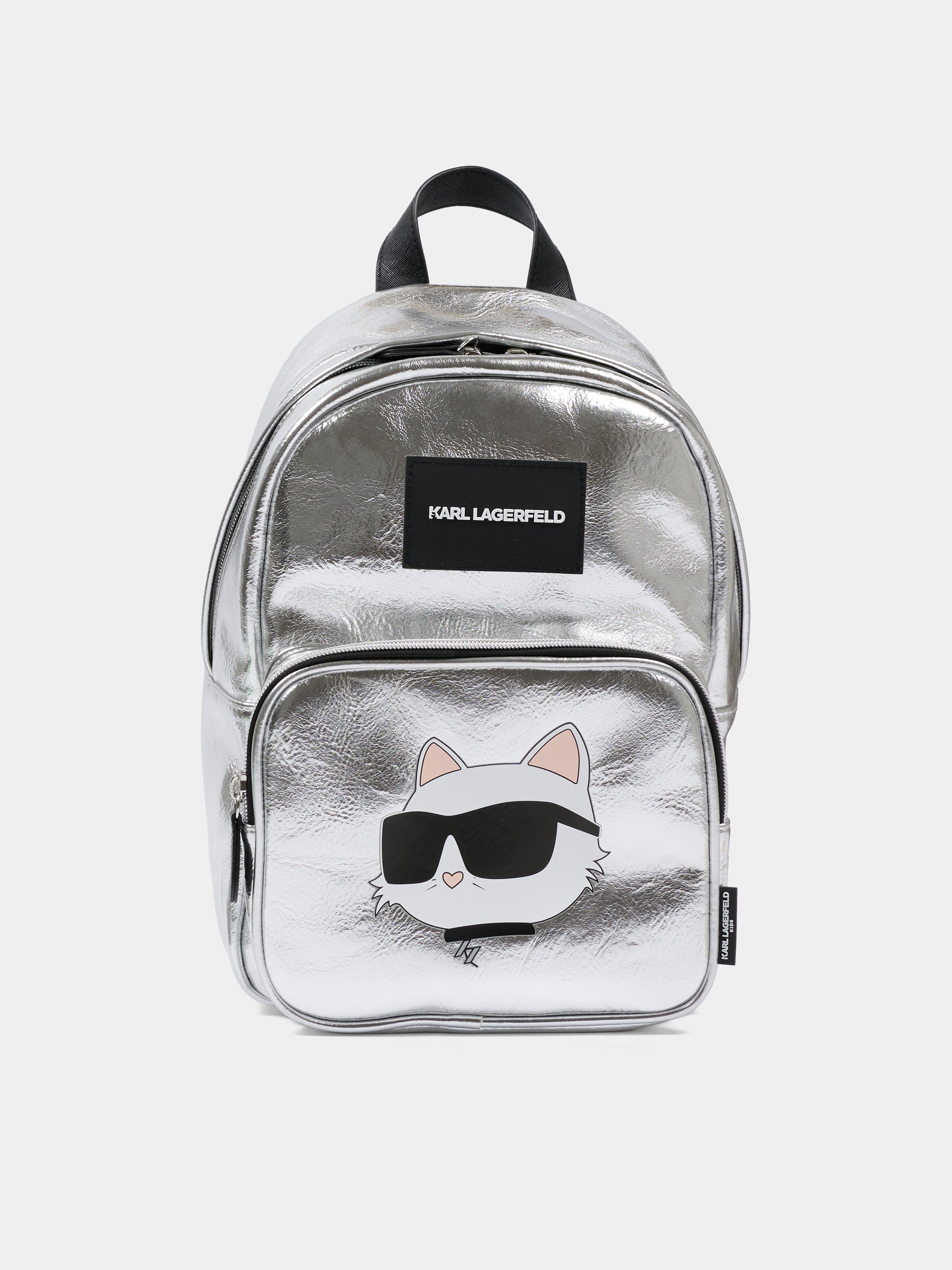 Zaino argento per bambina con Choupette,Karl Lagerfeld Kids,Z31215 016