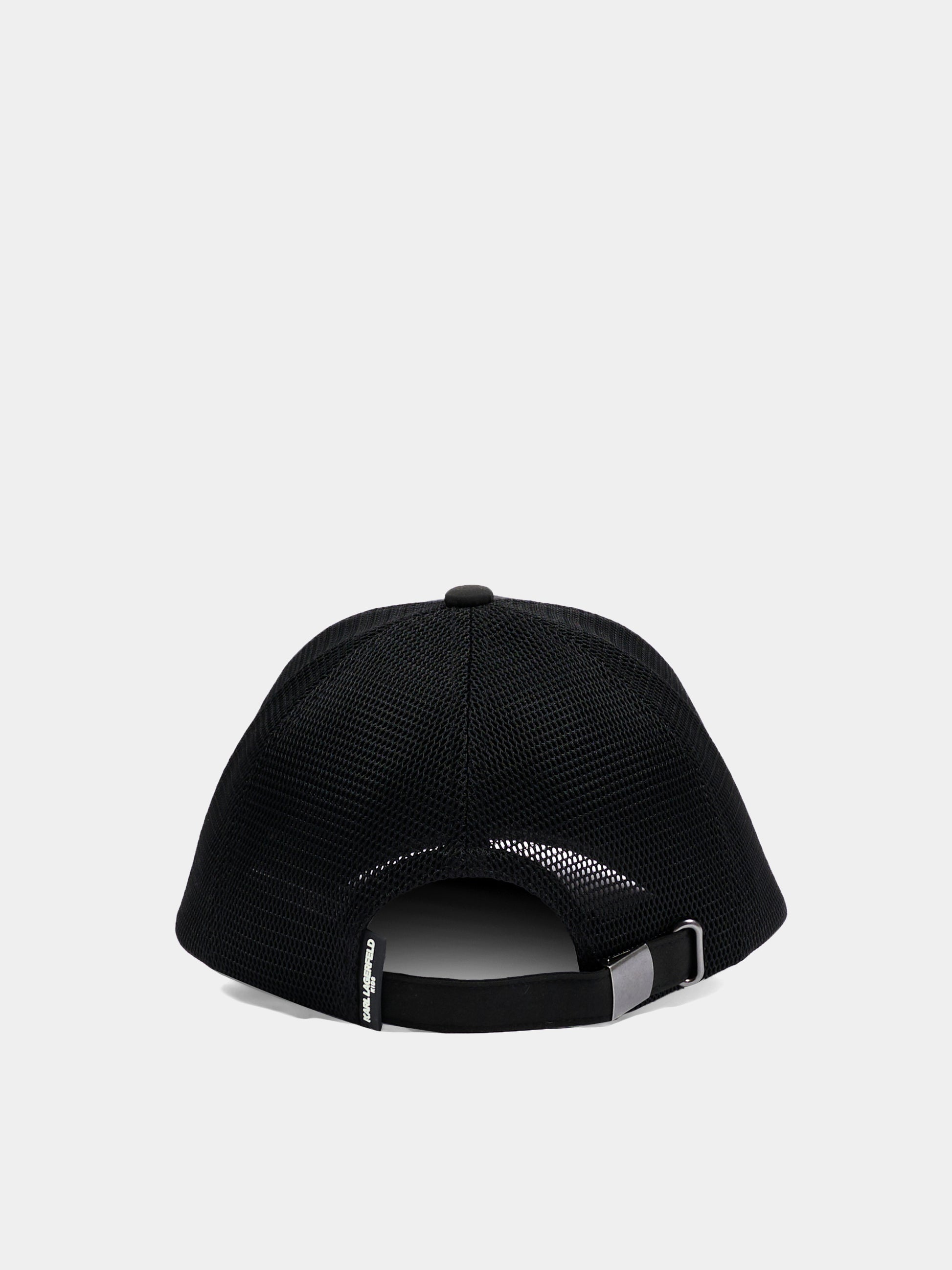 Cappello nero per bambino con stampa Ikonik Karl,Karl Lagerfeld Kids,Z31226 09B